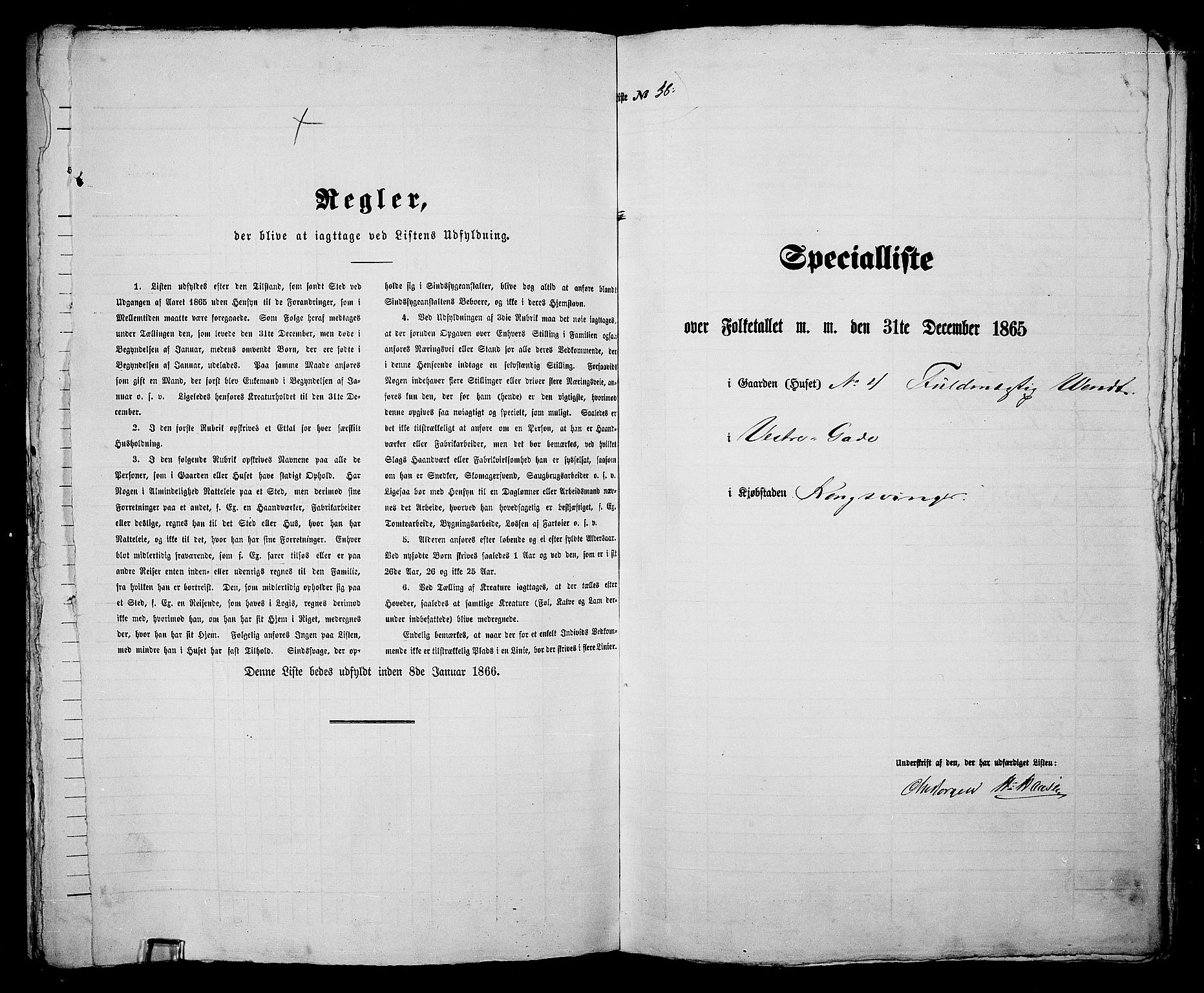 RA, 1865 census for Vinger/Kongsvinger, 1865, p. 84