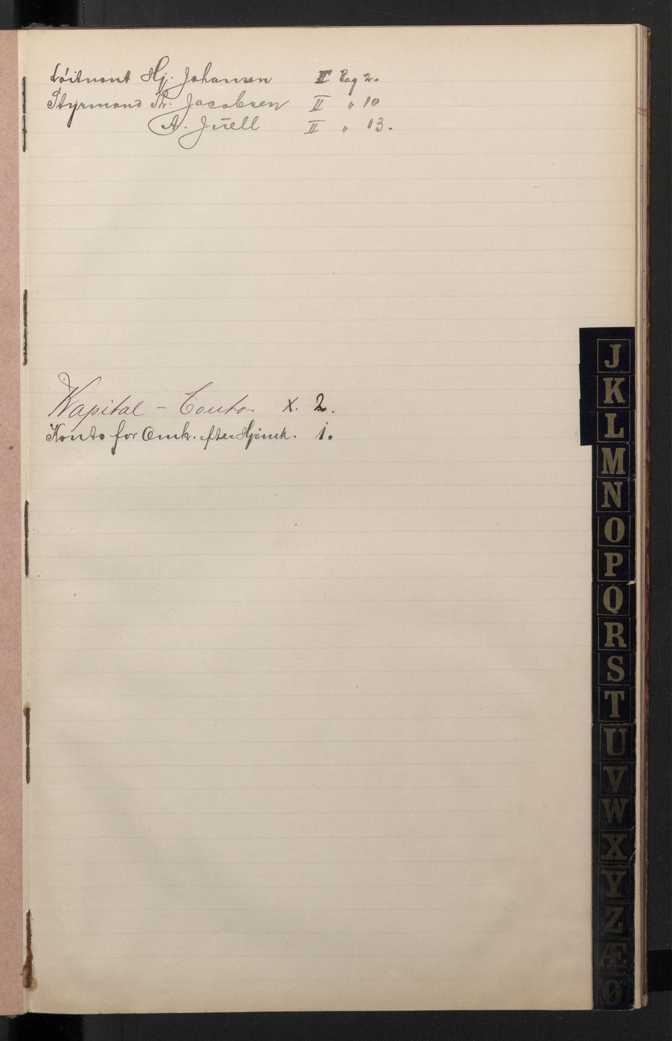 Arbeidskomitéen for Fridtjof Nansens polarekspedisjon, RA/PA-0061/R/L0005/0001: Regnskapsbøker / Hovedbok I, 1891-1897, p. 7