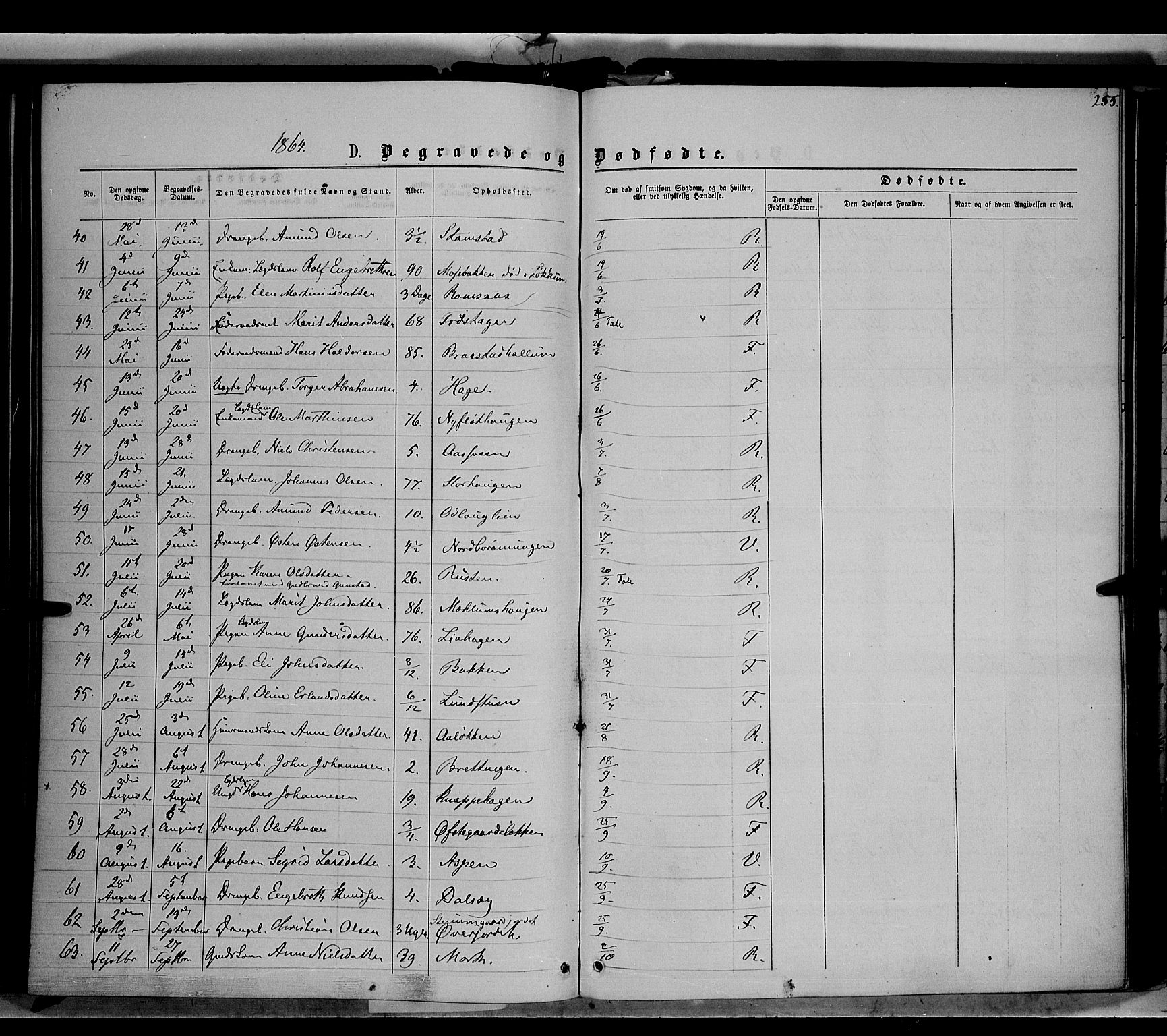 Ringebu prestekontor, AV/SAH-PREST-082/H/Ha/Haa/L0007: Parish register (official) no. 7, 1860-1877, p. 255