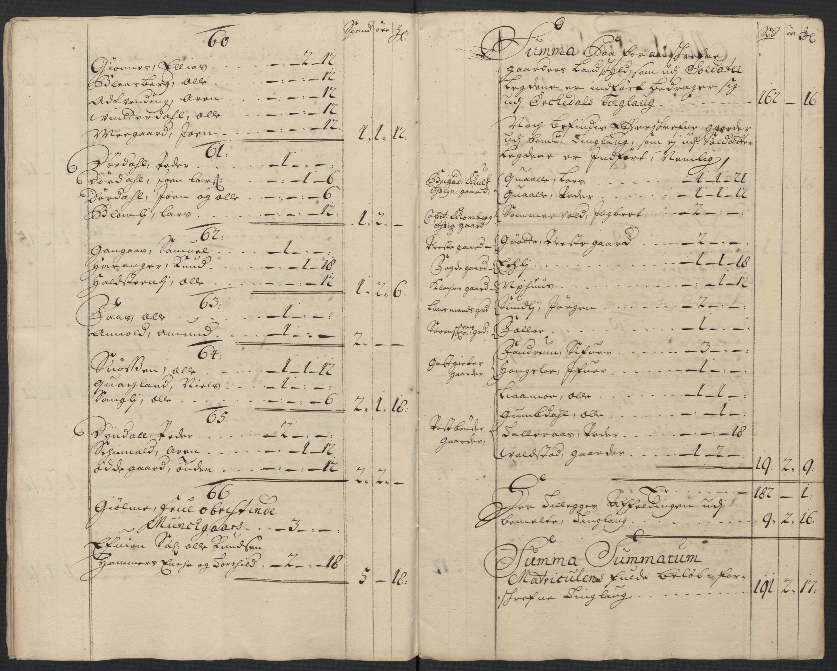 Rentekammeret inntil 1814, Reviderte regnskaper, Fogderegnskap, AV/RA-EA-4092/R60/L3958: Fogderegnskap Orkdal og Gauldal, 1708, p. 162