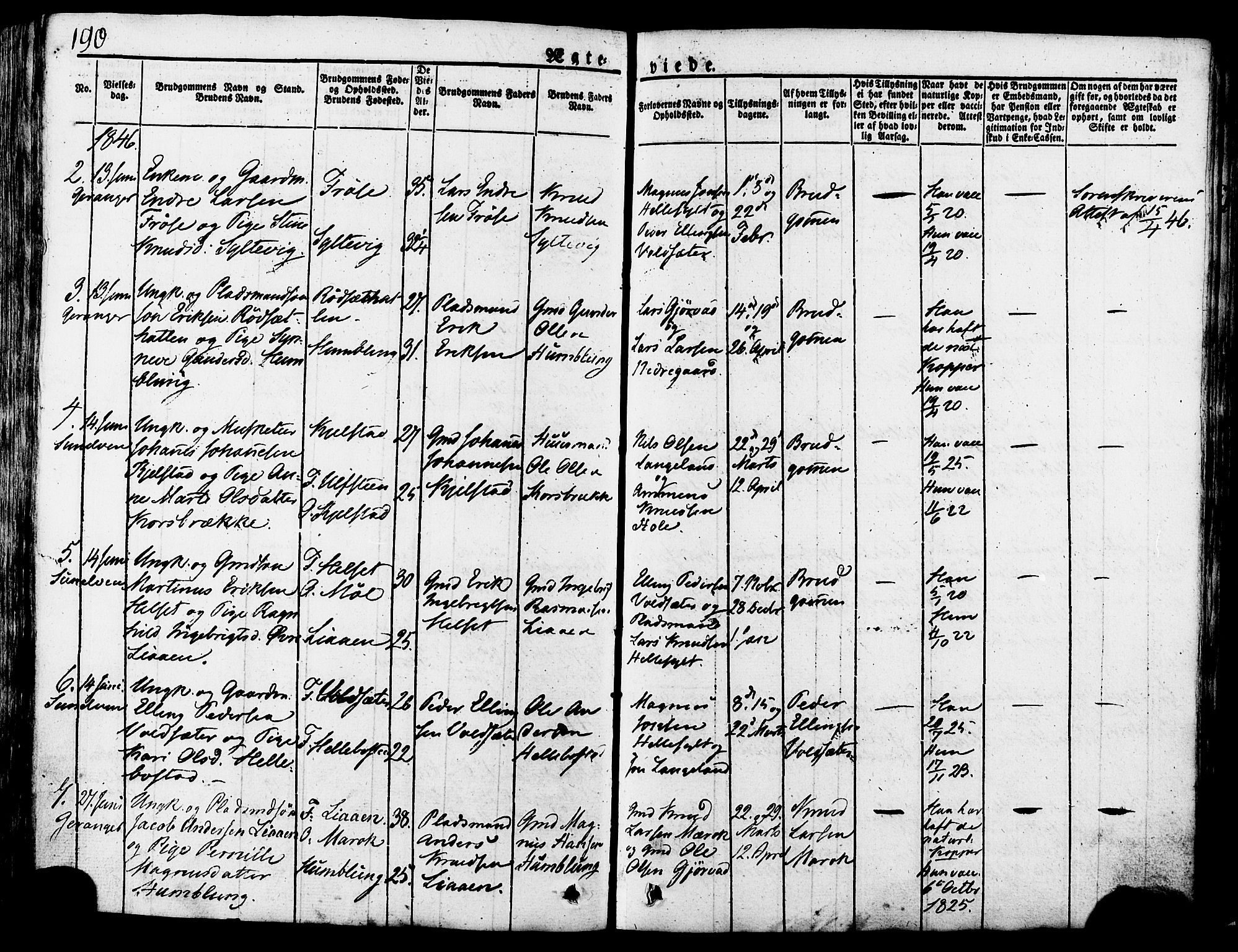 Ministerialprotokoller, klokkerbøker og fødselsregistre - Møre og Romsdal, AV/SAT-A-1454/517/L0221: Parish register (official) no. 517A01, 1827-1858, p. 190