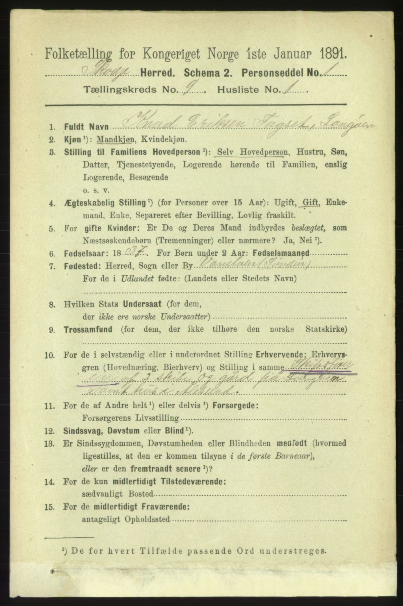 RA, 1891 census for 1529 Skodje, 1891, p. 1859