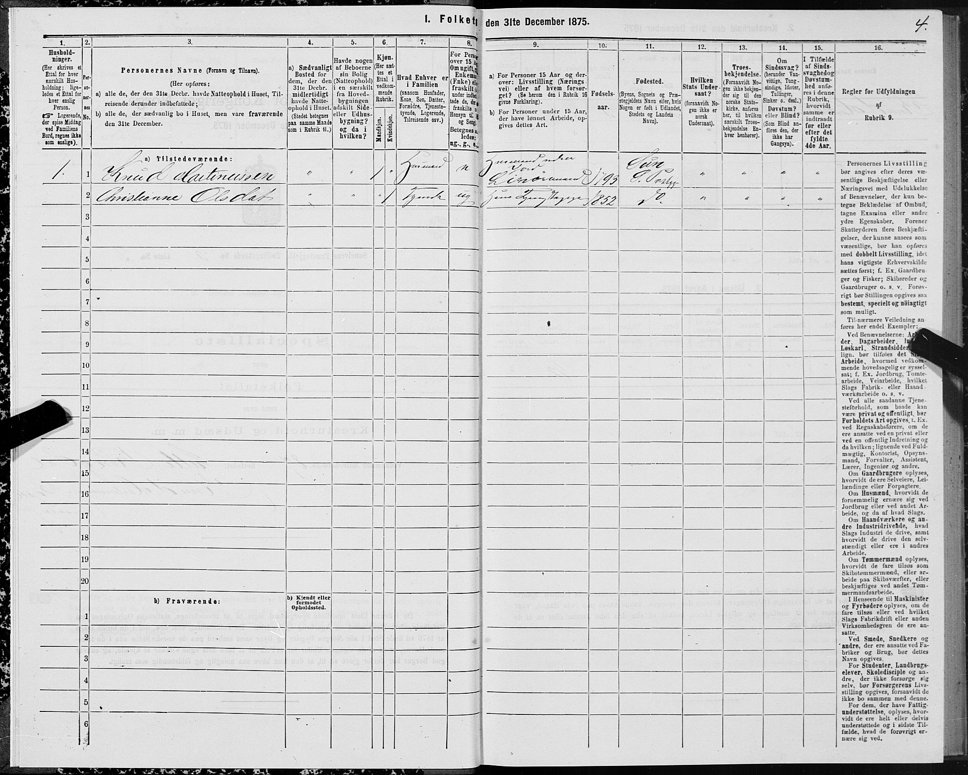 SAT, 1875 census for 1523P Sunnylven, 1875, p. 2004