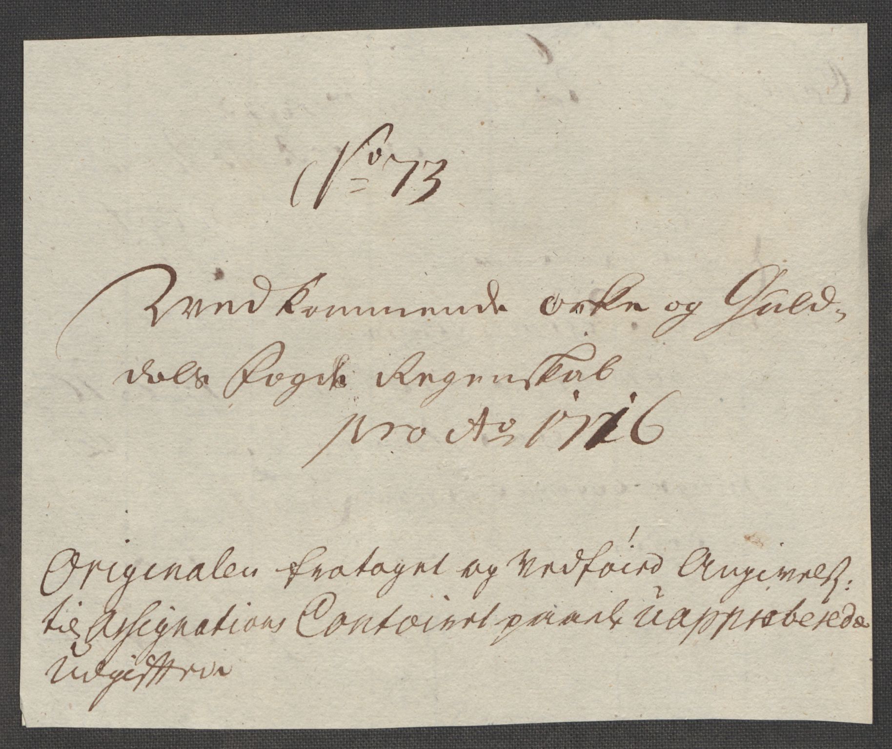 Rentekammeret inntil 1814, Reviderte regnskaper, Fogderegnskap, RA/EA-4092/R60/L3968: Fogderegnskap Orkdal og Gauldal, 1716, p. 179