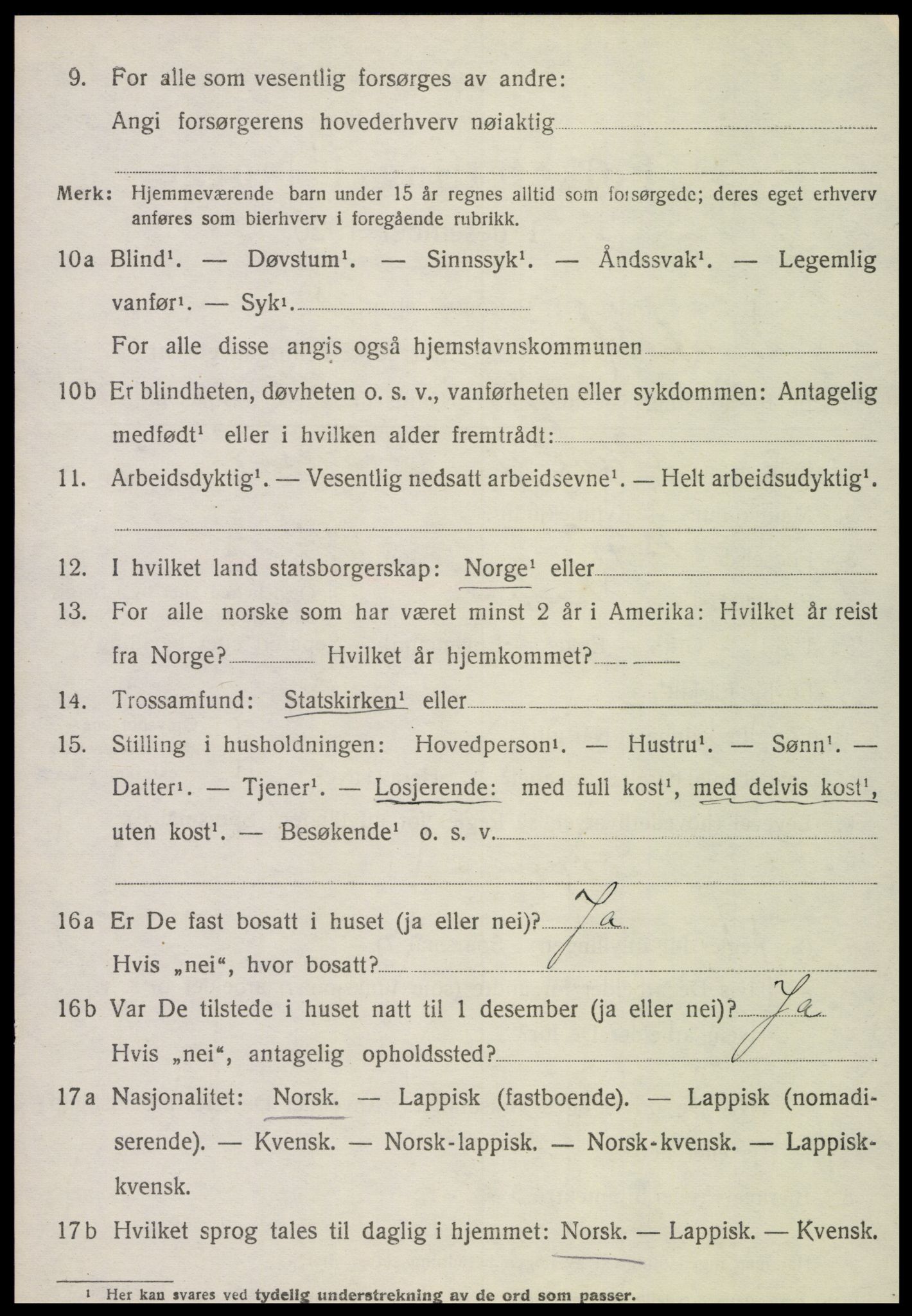 SAT, 1920 census for Skatval, 1920, p. 4418