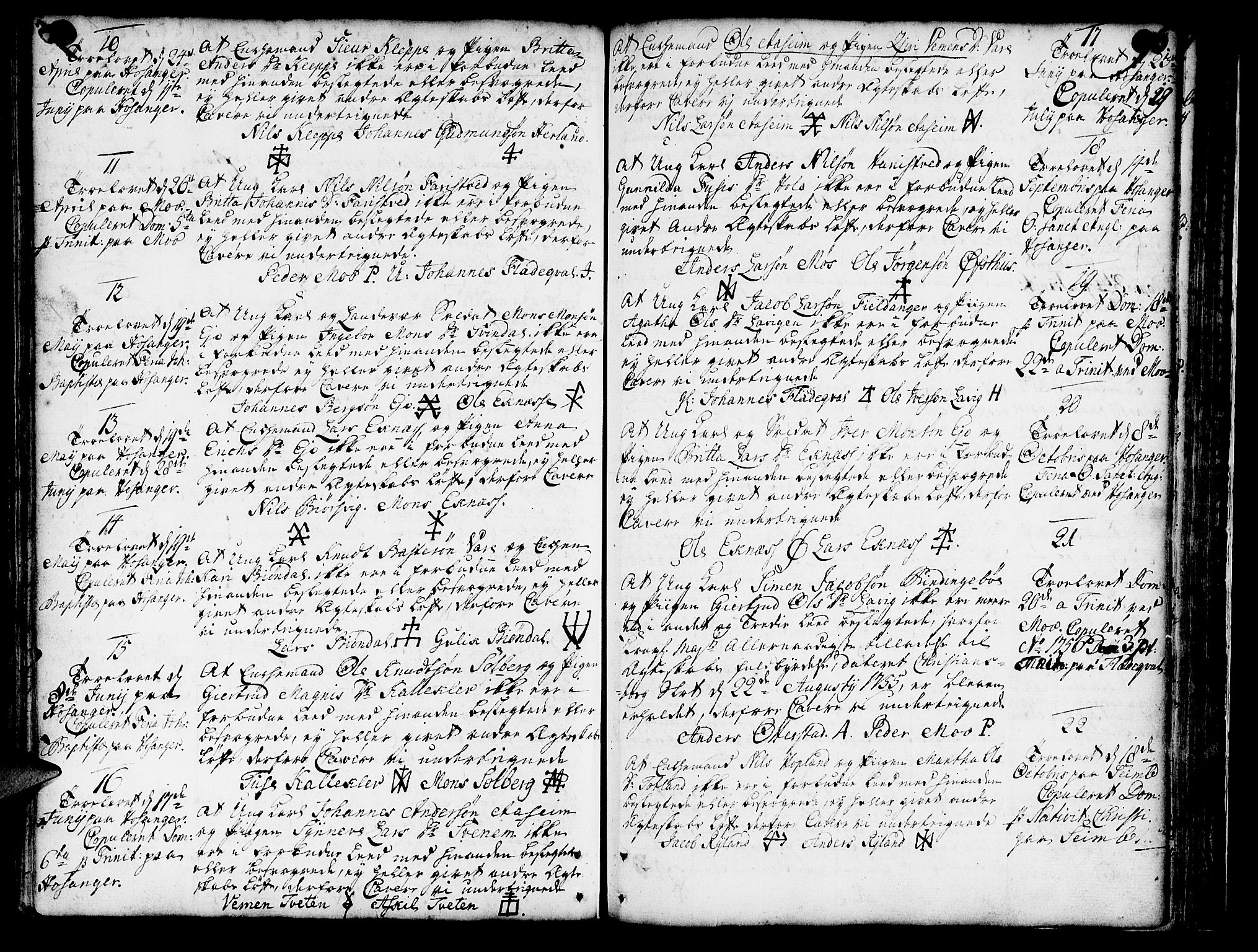 Hosanger sokneprestembete, AV/SAB-A-75801/H/Haa: Parish register (official) no. A 1 /1, 1750-1766, p. 96