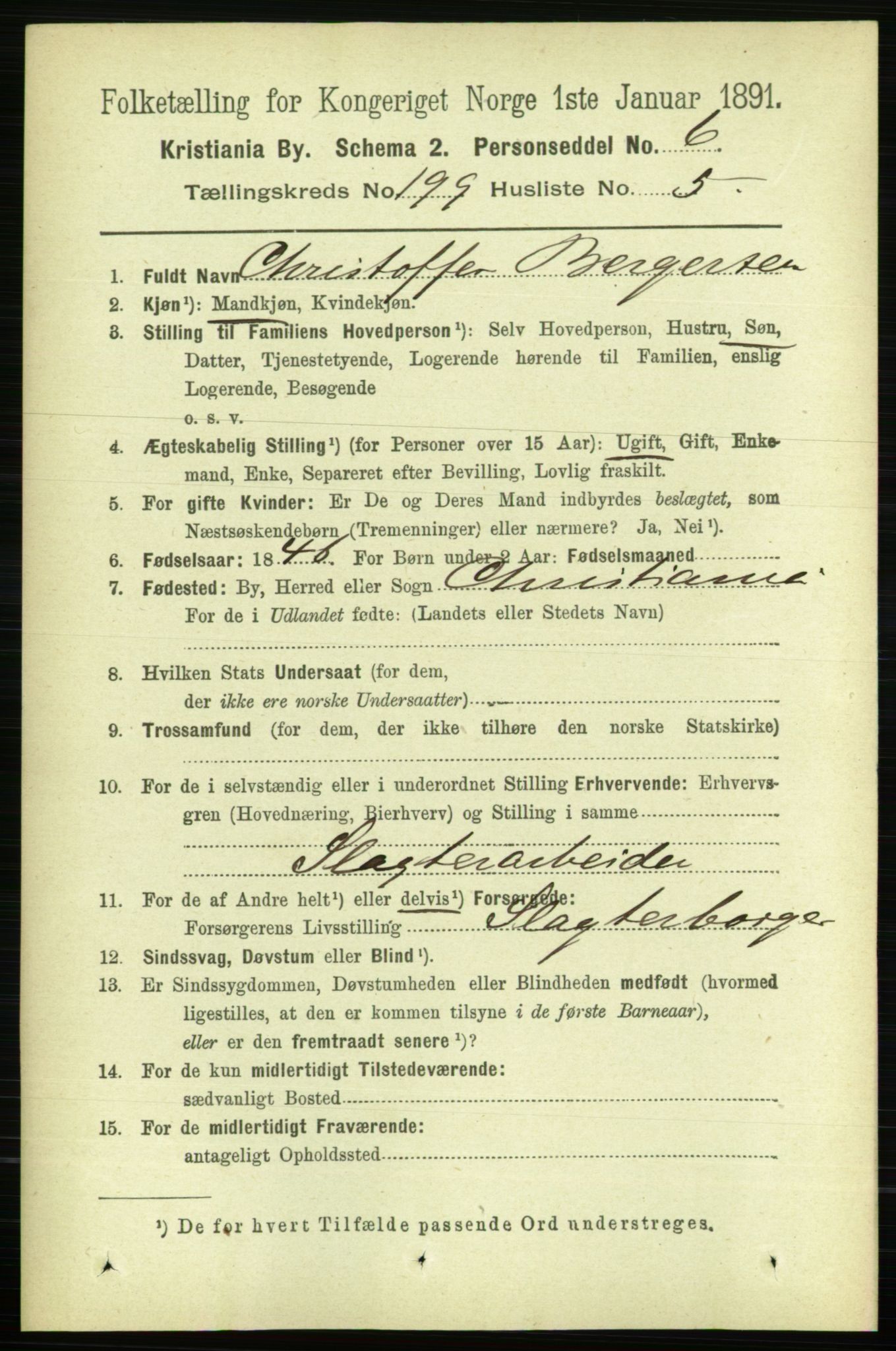 RA, 1891 census for 0301 Kristiania, 1891, p. 119791