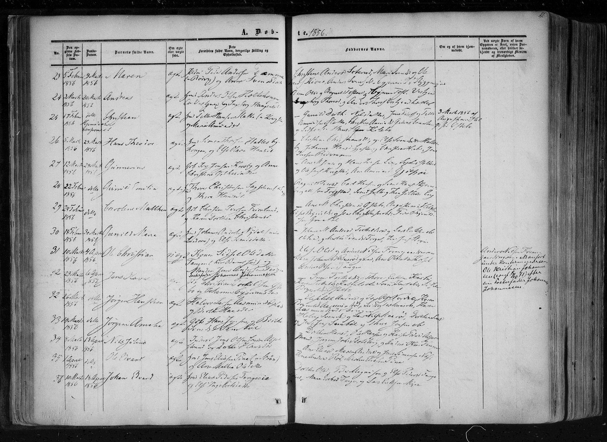 Aremark prestekontor Kirkebøker, AV/SAO-A-10899/F/Fc/L0003: Parish register (official) no. III 3, 1850-1865, p. 51