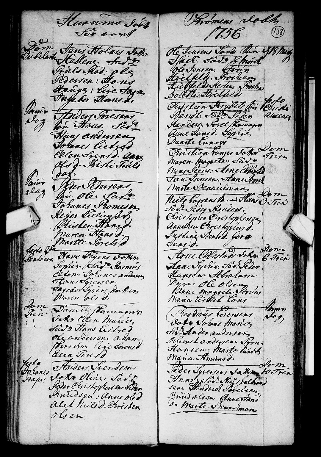 Hurum kirkebøker, AV/SAKO-A-229/F/Fa/L0002: Parish register (official) no. 2, 1733-1757, p. 138