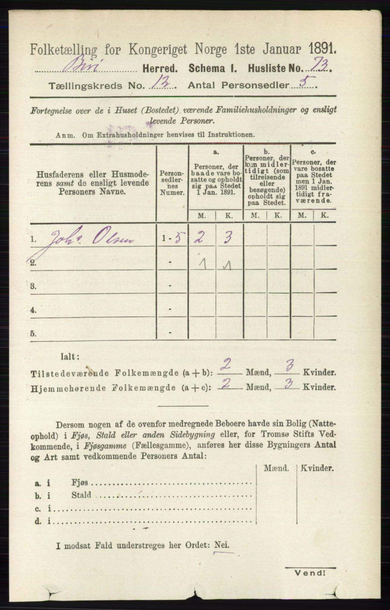 RA, 1891 census for 0525 Biri, 1891, p. 4835