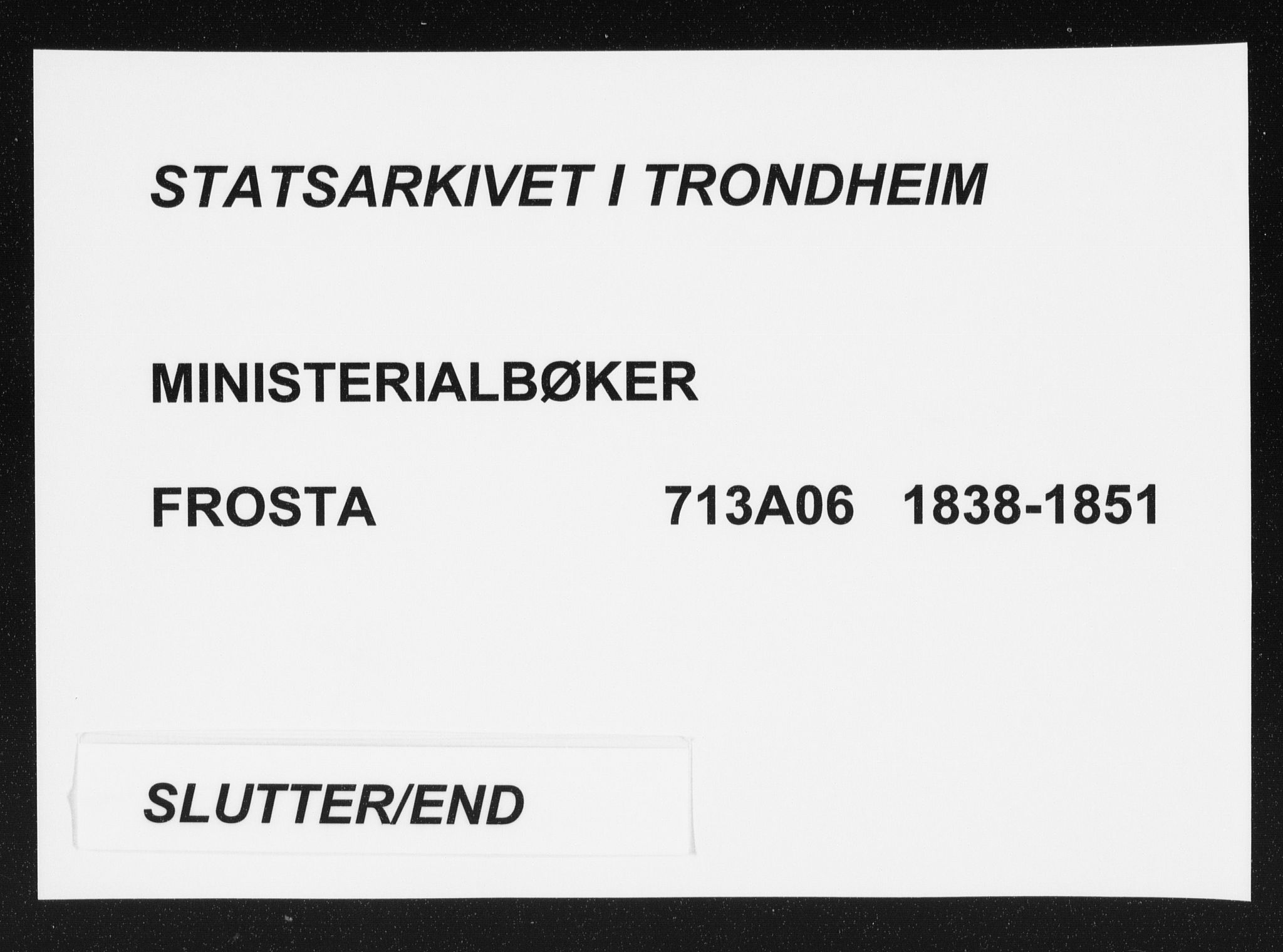 Ministerialprotokoller, klokkerbøker og fødselsregistre - Nord-Trøndelag, SAT/A-1458/713/L0115: Parish register (official) no. 713A06, 1838-1851