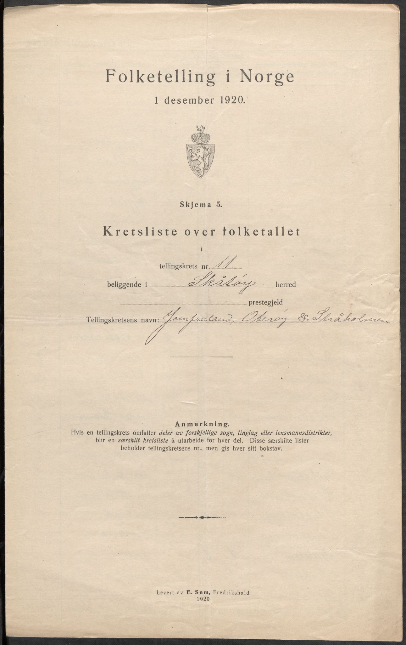 SAKO, 1920 census for Skåtøy, 1920, p. 35