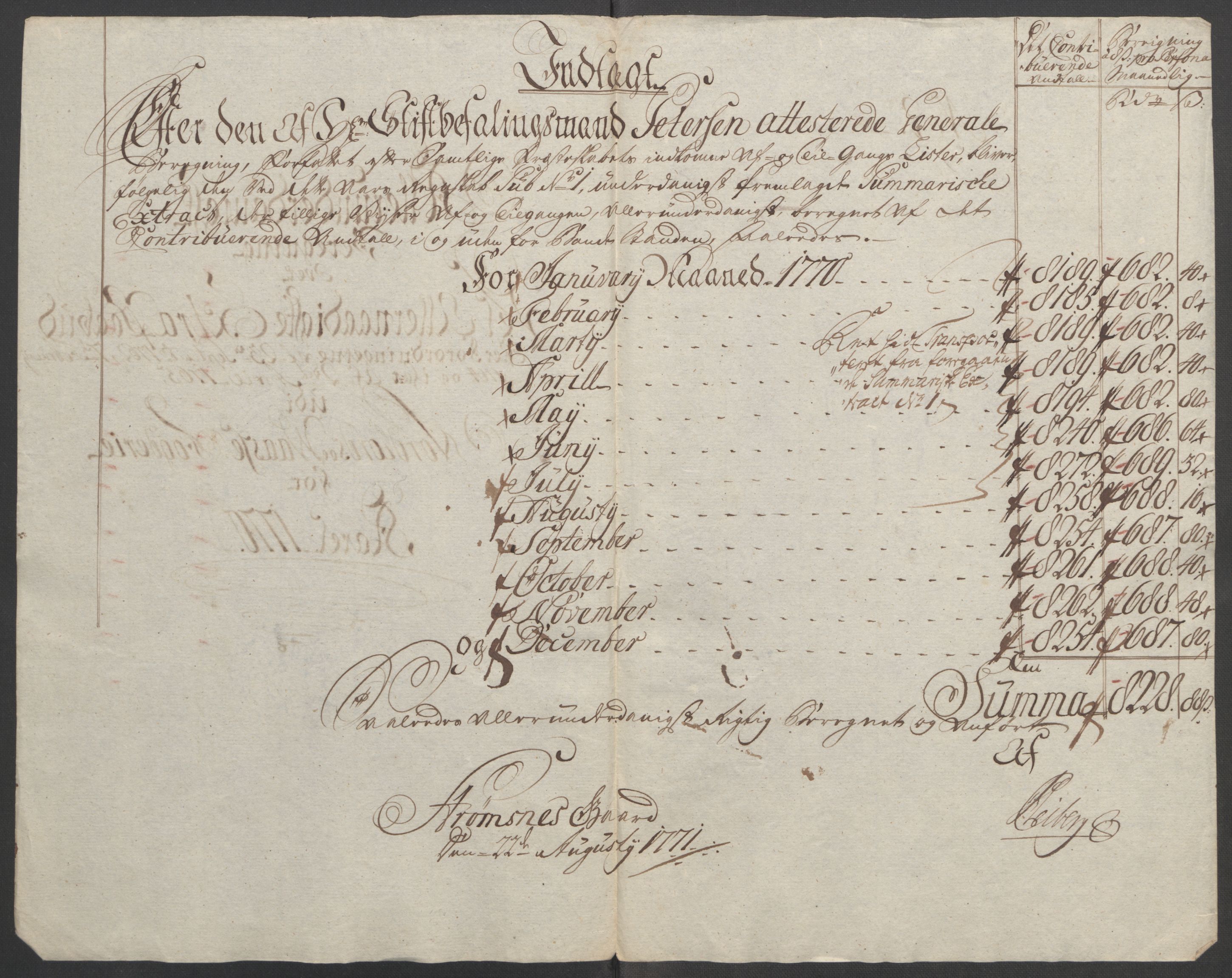 Rentekammeret inntil 1814, Reviderte regnskaper, Fogderegnskap, RA/EA-4092/R51/L3303: Ekstraskatten Nordhordland og Voss, 1762-1772, p. 400