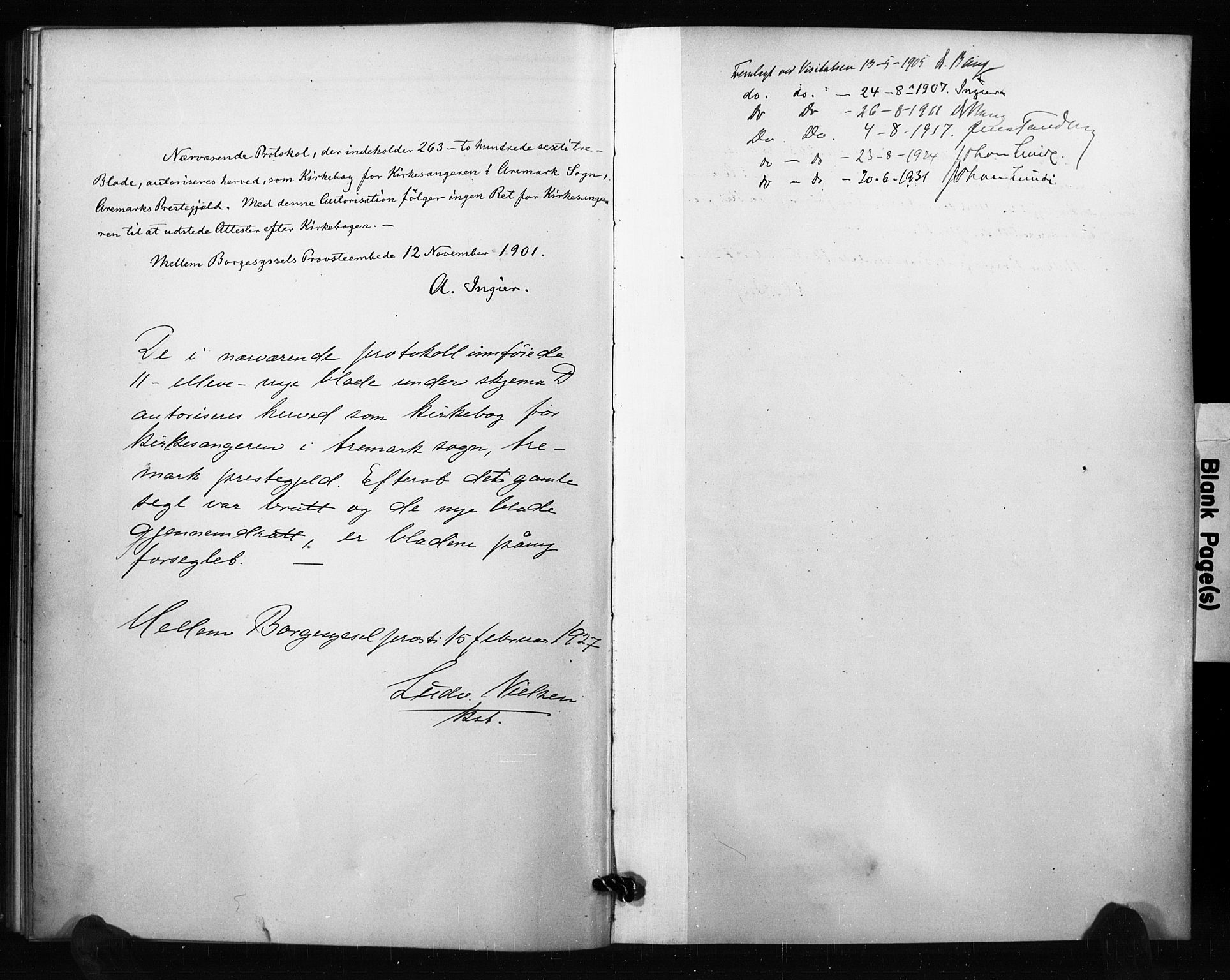 Aremark prestekontor Kirkebøker, SAO/A-10899/G/Ga/L0002: Parish register (copy) no. I 2, 1901-1928
