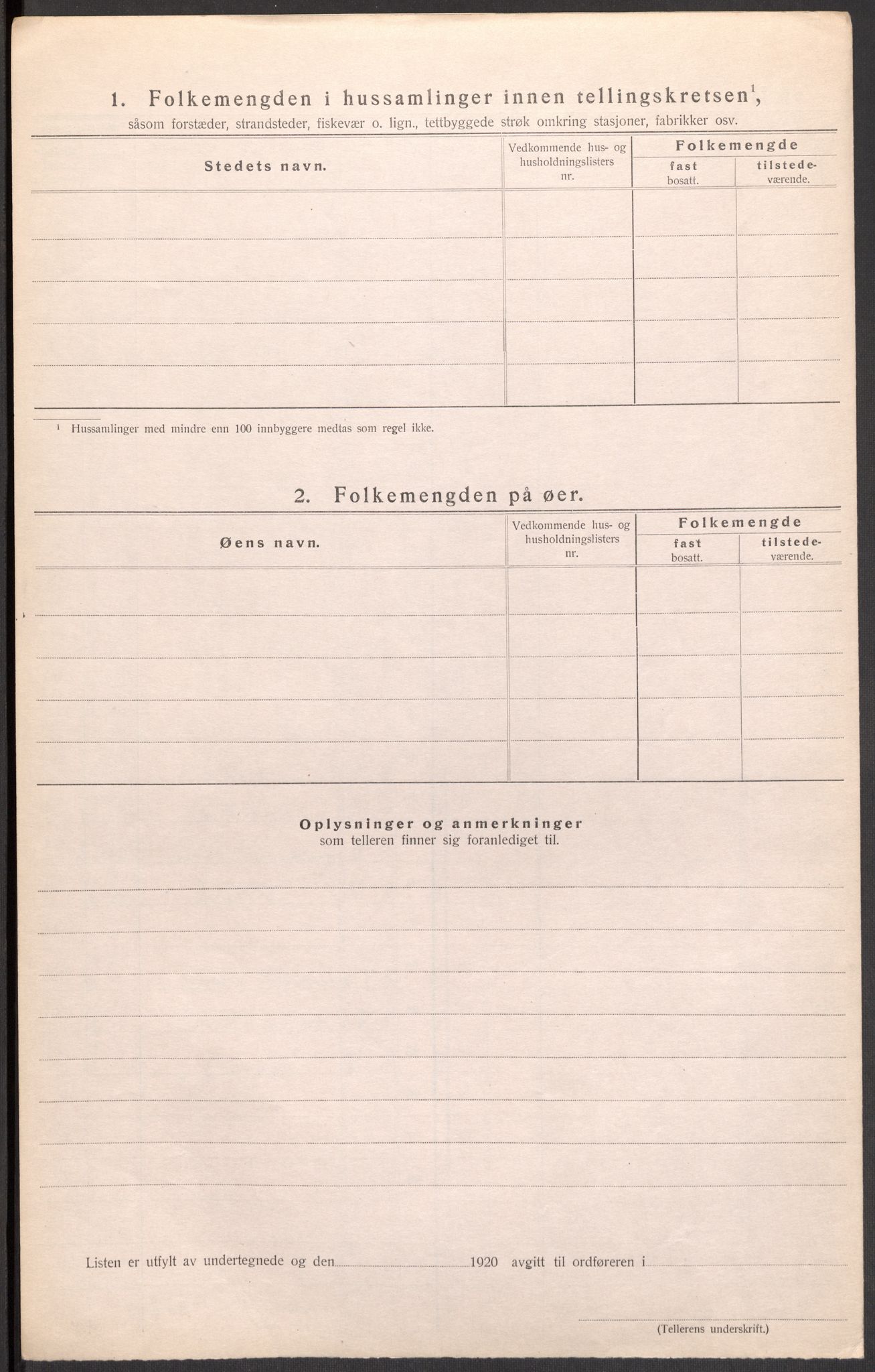 SAST, 1920 census for Hetland, 1920, p. 119