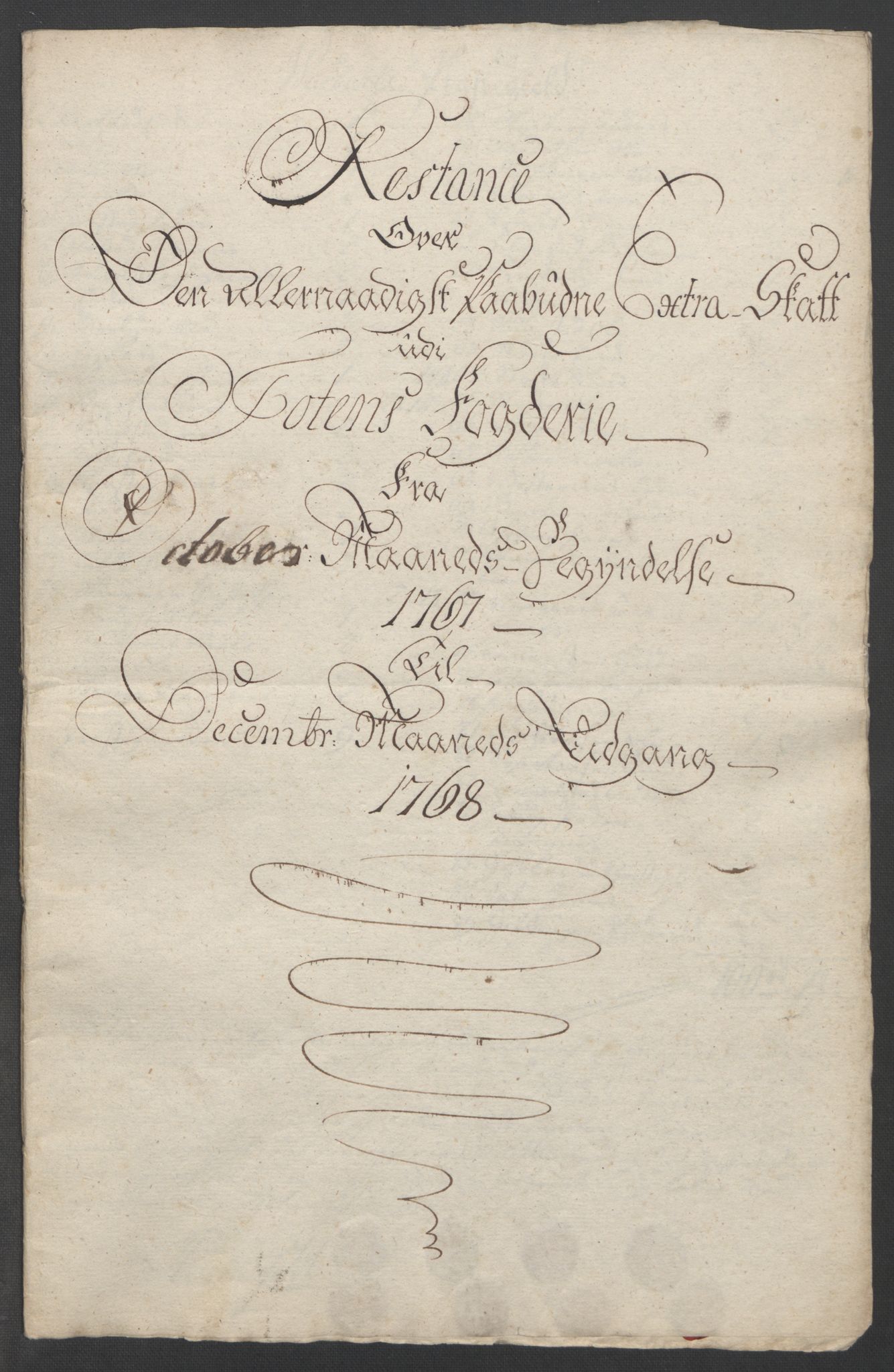 Rentekammeret inntil 1814, Reviderte regnskaper, Fogderegnskap, RA/EA-4092/R19/L1399: Fogderegnskap Toten, Hadeland og Vardal, 1762-1783, p. 176
