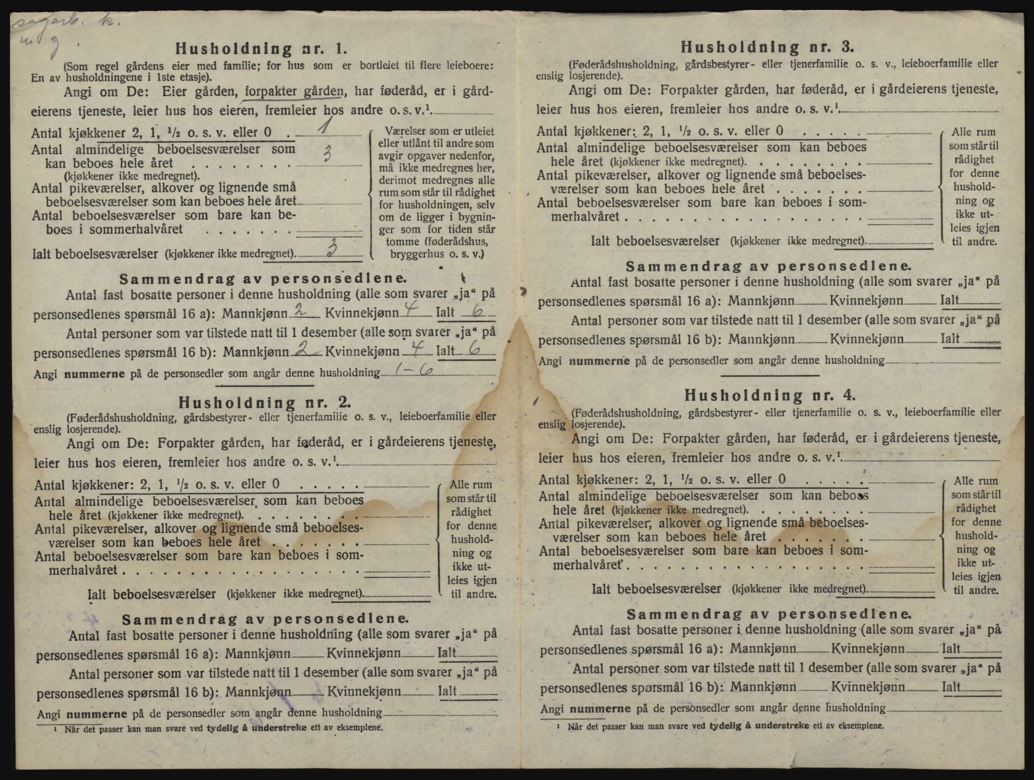 SAO, 1920 census for Kråkstad, 1920, p. 1600