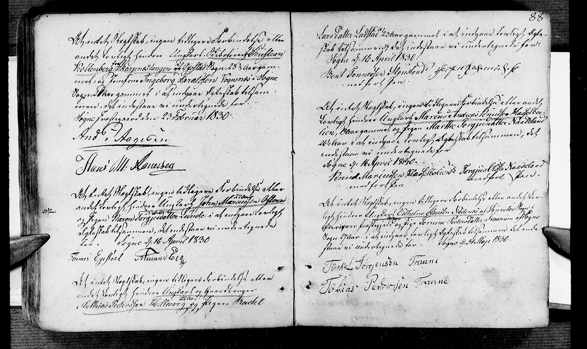 Søgne sokneprestkontor, SAK/1111-0037/F/Fa/Fab/L0007: Parish register (official) no. A 7, 1791-1851, p. 88