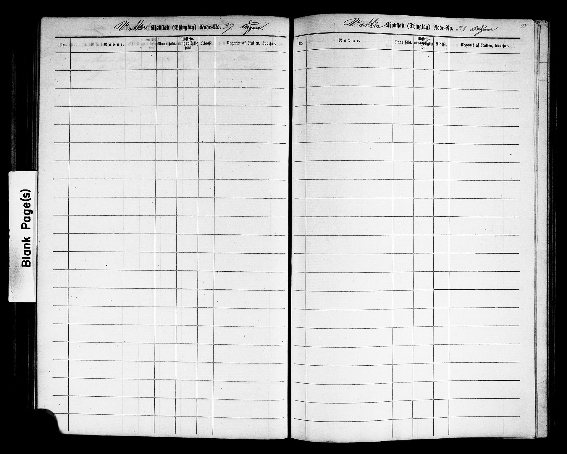 Oslo mønstringskontor, AV/SAO-A-10569g/F/Fc/Fcc/L0001: Utskrivningsregisterrulle, 1860-1890, p. 97