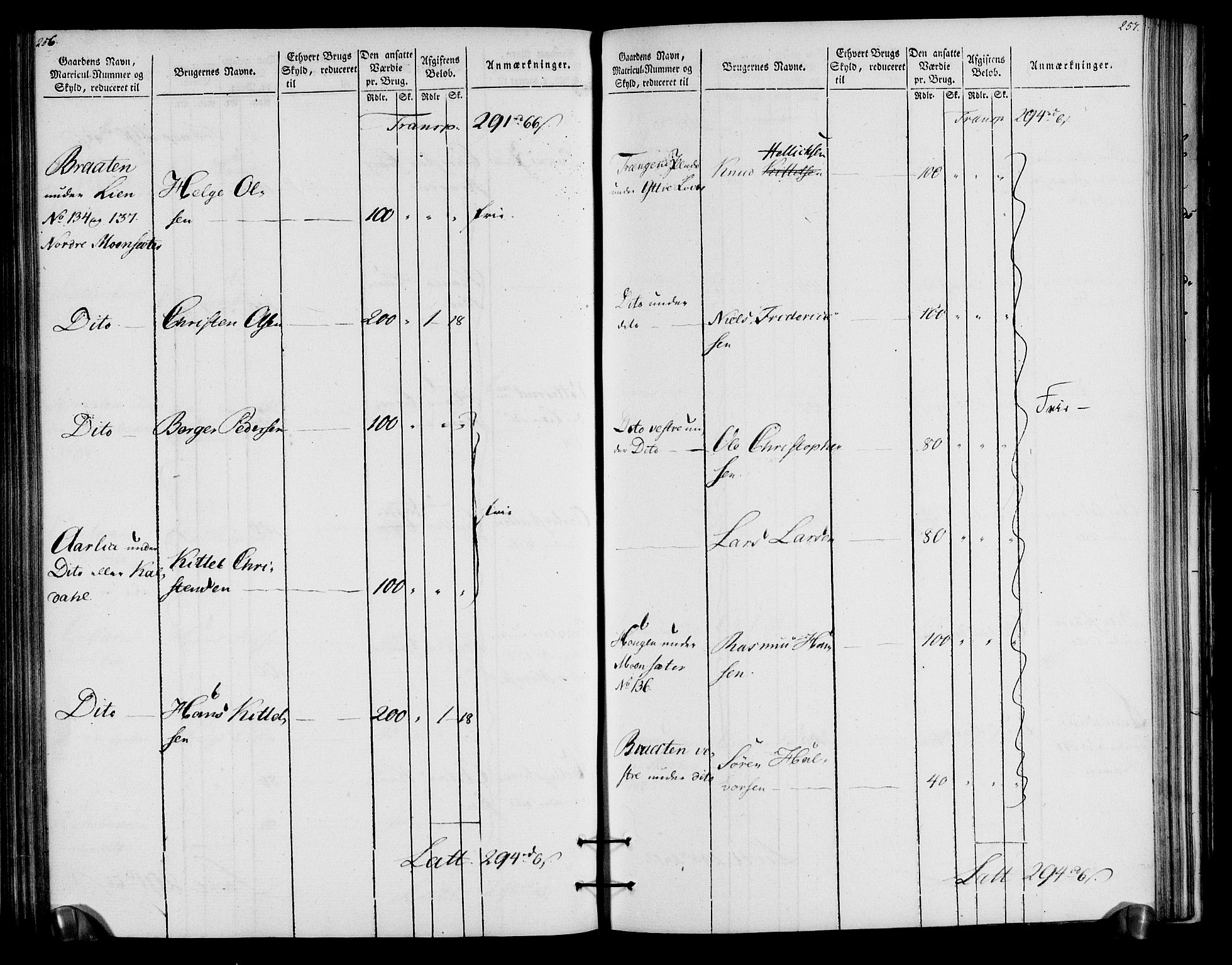 Rentekammeret inntil 1814, Realistisk ordnet avdeling, AV/RA-EA-4070/N/Ne/Nea/L0057a: Numedal og Sandsvær fogderi. Oppebørselsregister for fogderiets landdistrikter, 1803-1804, p. 132