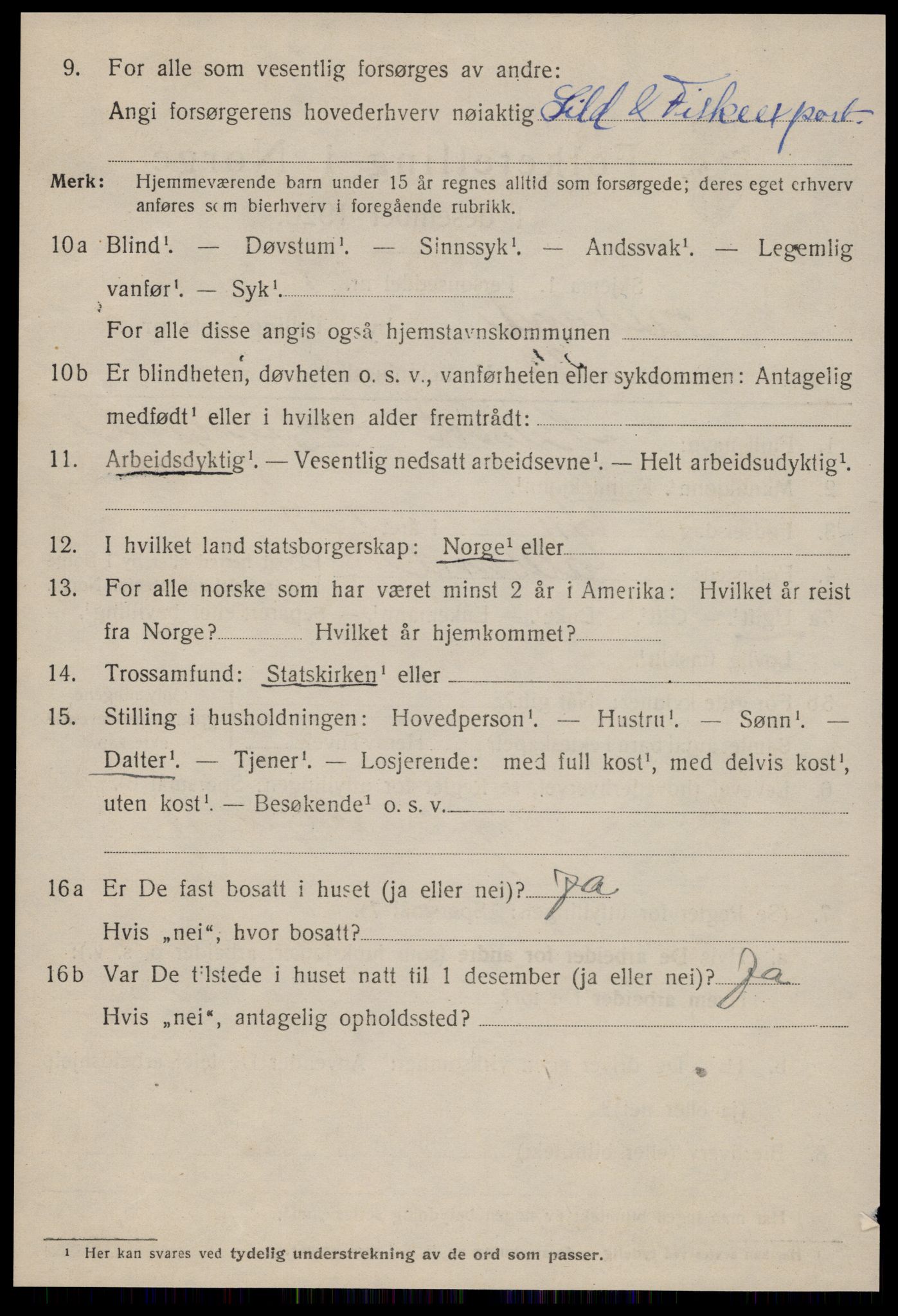 SAT, 1920 census for Ålesund, 1920, p. 22653