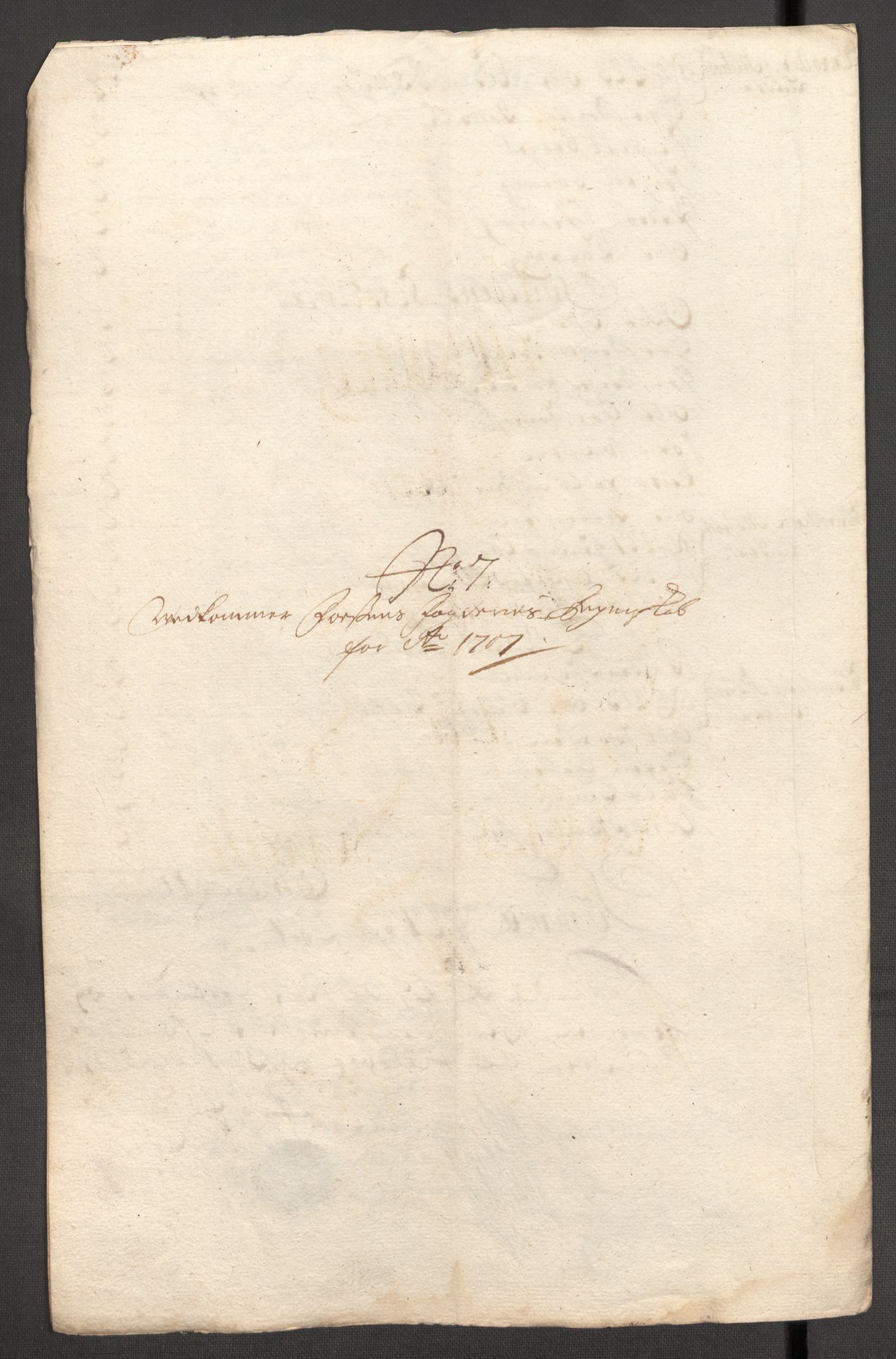 Rentekammeret inntil 1814, Reviderte regnskaper, Fogderegnskap, AV/RA-EA-4092/R57/L3857: Fogderegnskap Fosen, 1706-1707, p. 375