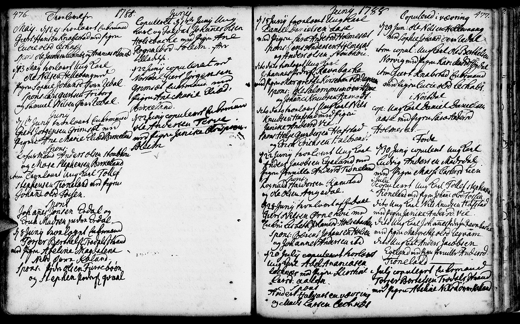 Førde sokneprestembete, SAB/A-79901/H/Haa/Haaa/L0004: Parish register (official) no. A 4, 1781-1803, p. 476-477