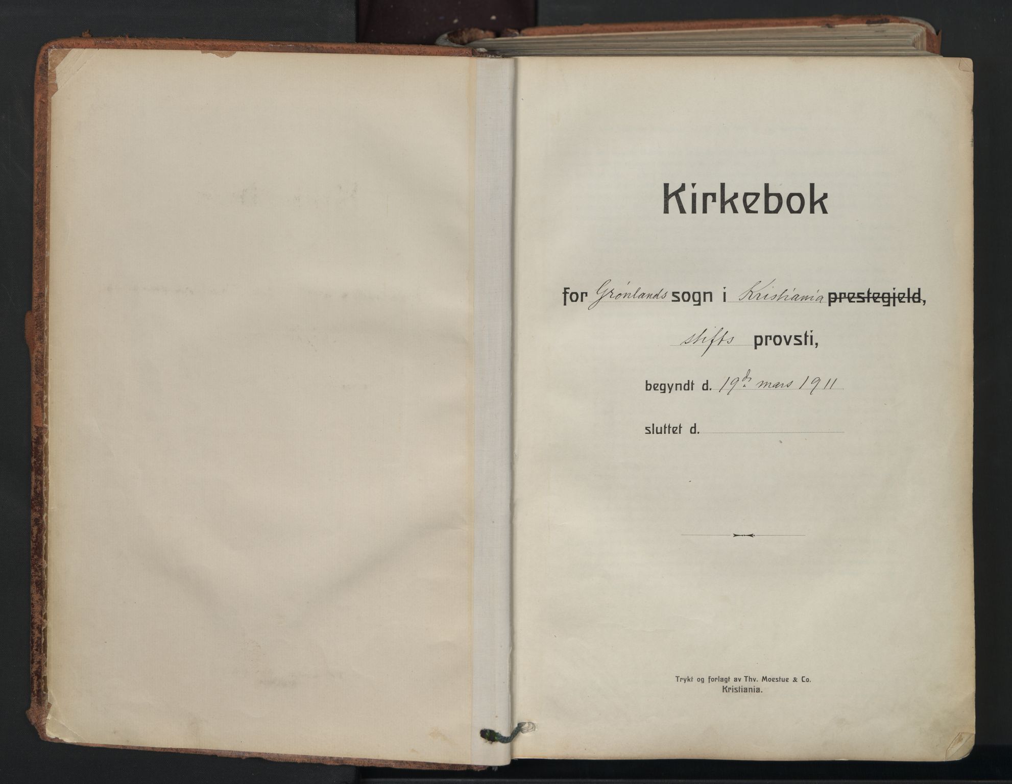 Grønland prestekontor Kirkebøker, SAO/A-10848/F/Fa/L0018: Parish register (official) no. 18, 1911-1945