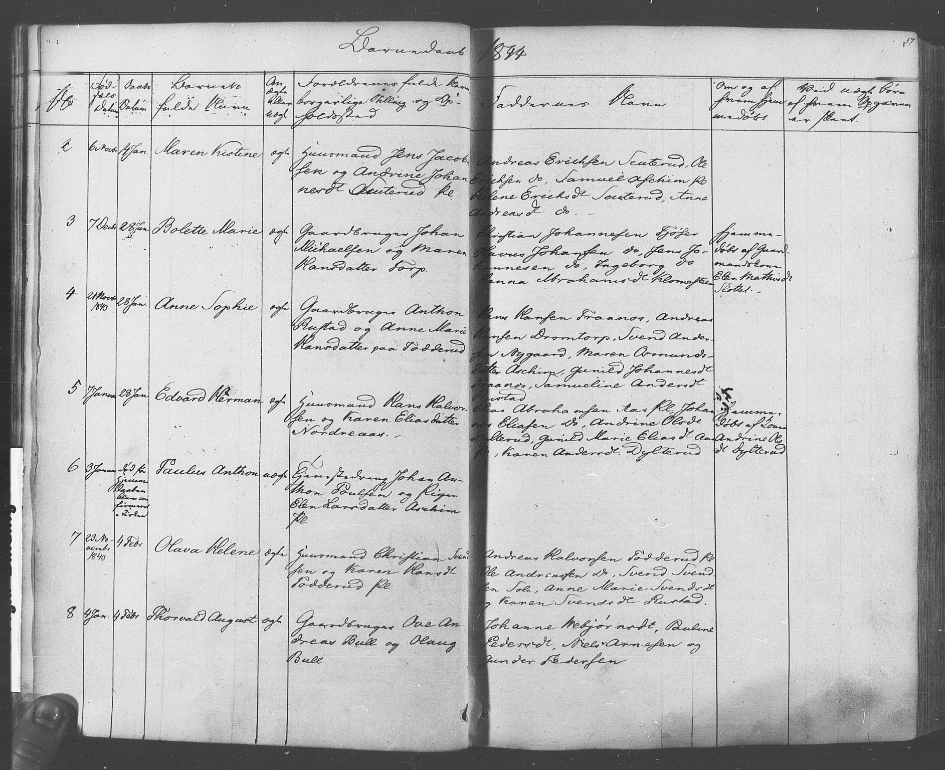 Ås prestekontor Kirkebøker, AV/SAO-A-10894/F/Fa/L0006: Parish register (official) no. I 6, 1841-1853, p. 56-57