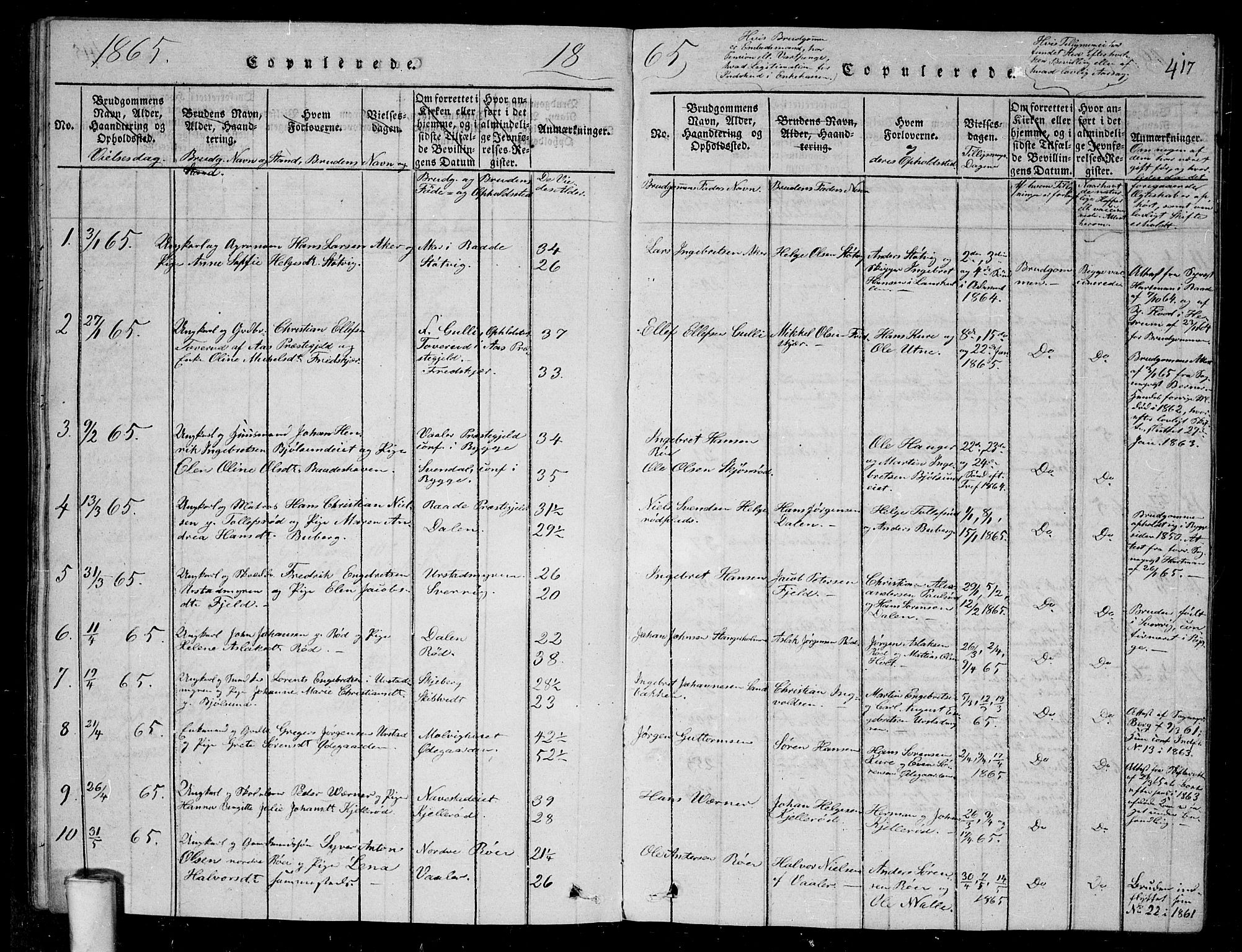 Rygge prestekontor Kirkebøker, SAO/A-10084b/G/Ga/L0001: Parish register (copy) no. 1, 1814-1871, p. 416-417