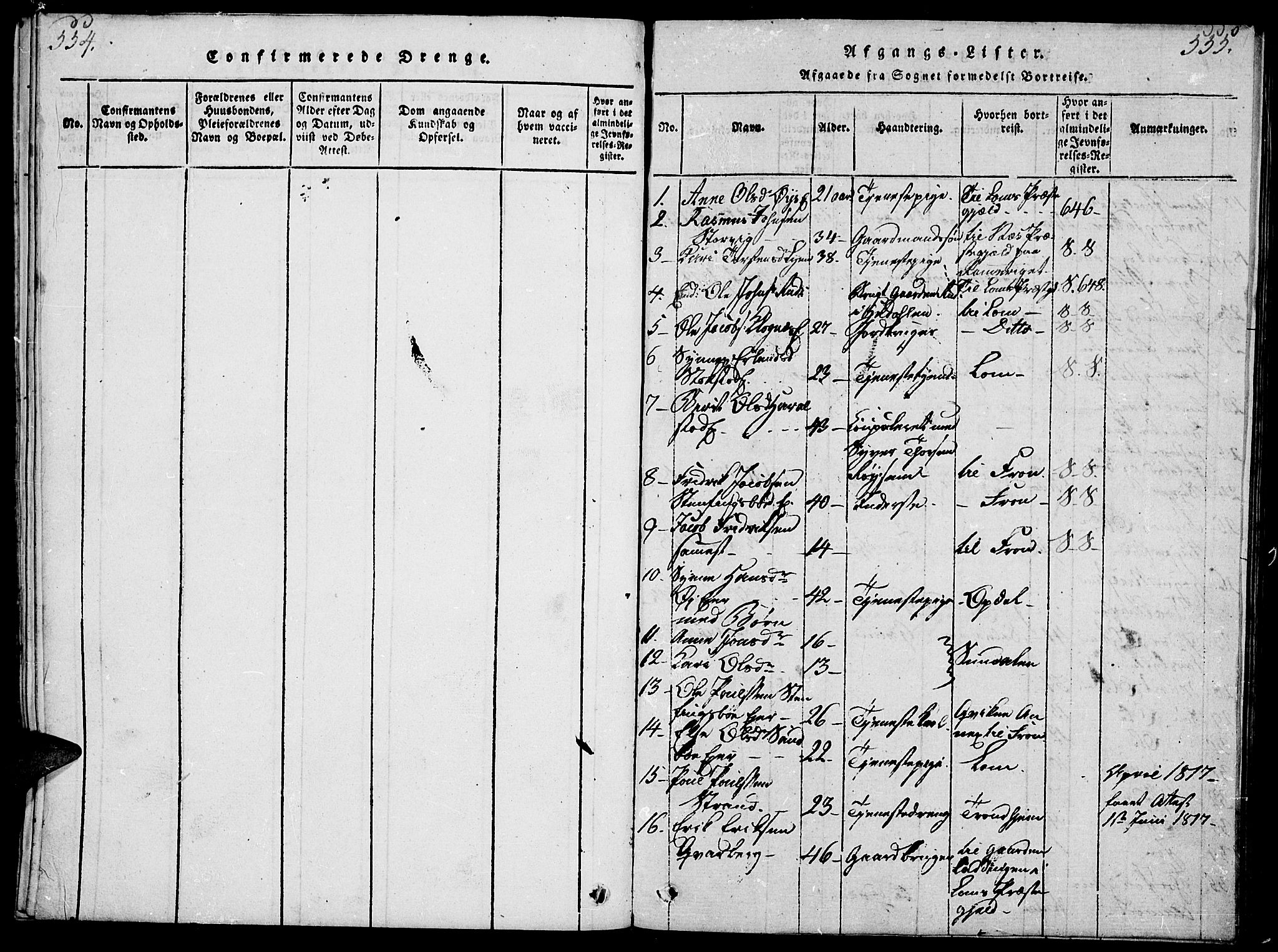 Vågå prestekontor, SAH/PREST-076/H/Ha/Haa/L0003: Parish register (official) no. 3, 1815-1827, p. 554-555