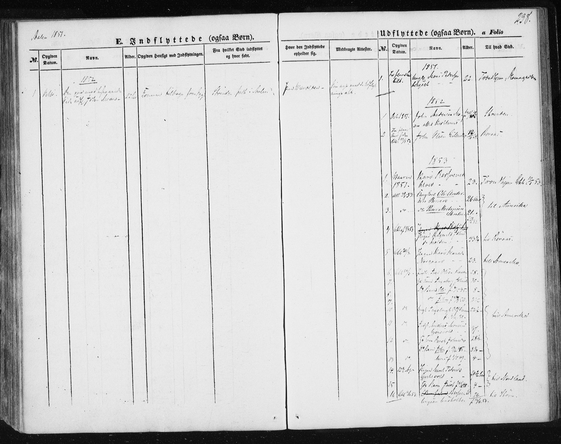 Ministerialprotokoller, klokkerbøker og fødselsregistre - Sør-Trøndelag, SAT/A-1456/685/L0965: Parish register (official) no. 685A06 /3, 1846-1859, p. 238