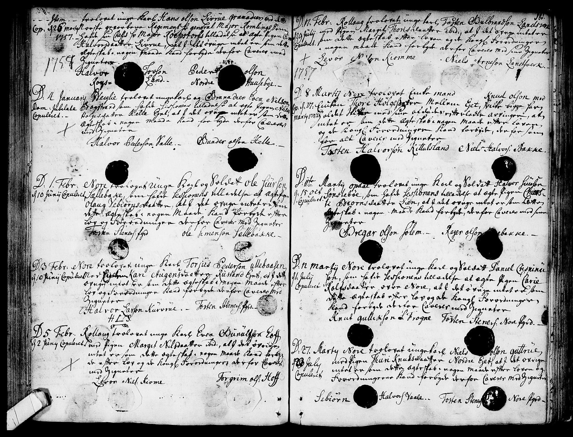 Rollag kirkebøker, SAKO/A-240/F/Fa/L0003: Parish register (official) no. I 3, 1743-1778, p. 181