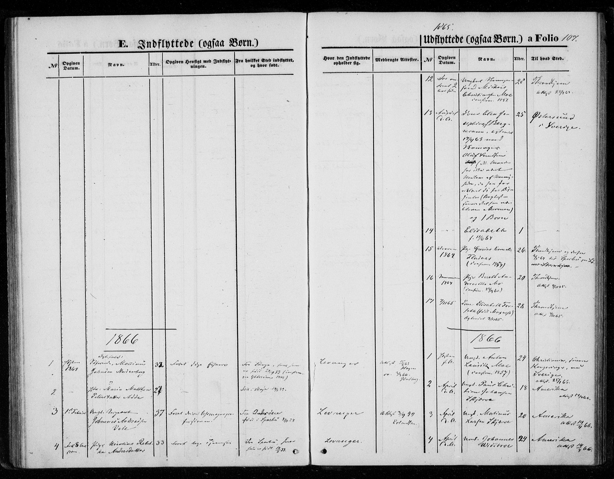 Ministerialprotokoller, klokkerbøker og fødselsregistre - Nord-Trøndelag, SAT/A-1458/720/L0186: Parish register (official) no. 720A03, 1864-1874, p. 107