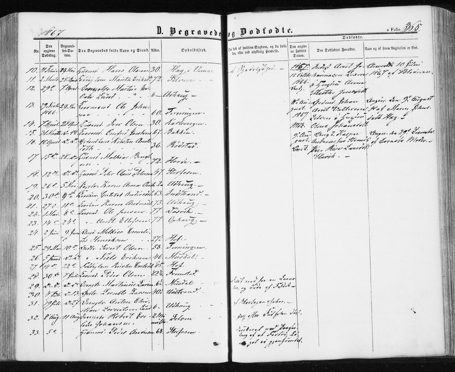 Ministerialprotokoller, klokkerbøker og fødselsregistre - Sør-Trøndelag, SAT/A-1456/659/L0737: Parish register (official) no. 659A07, 1857-1875, p. 365