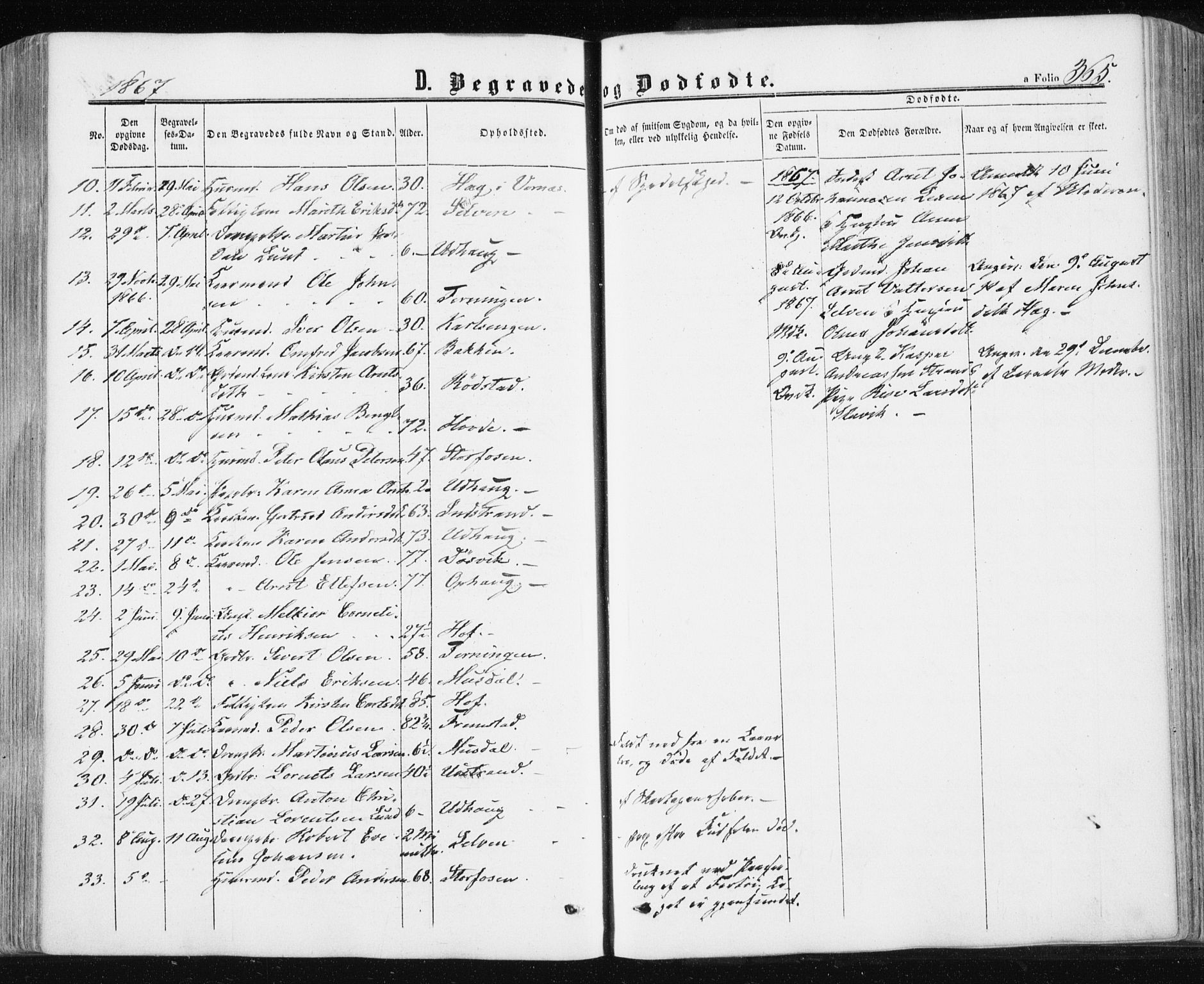 Ministerialprotokoller, klokkerbøker og fødselsregistre - Sør-Trøndelag, AV/SAT-A-1456/659/L0737: Parish register (official) no. 659A07, 1857-1875, p. 365