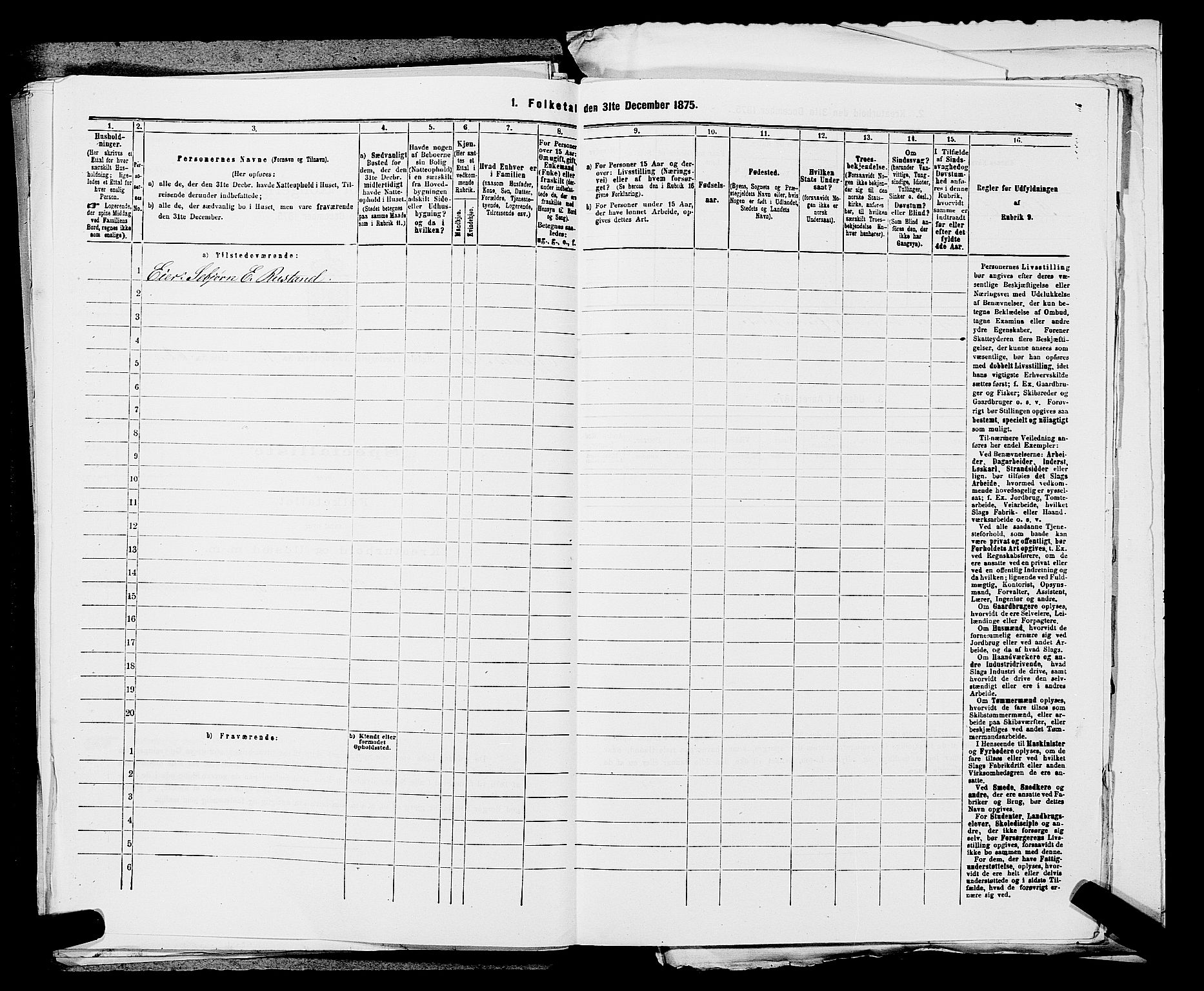 SAKO, 1875 census for 0621P Sigdal, 1875, p. 1997