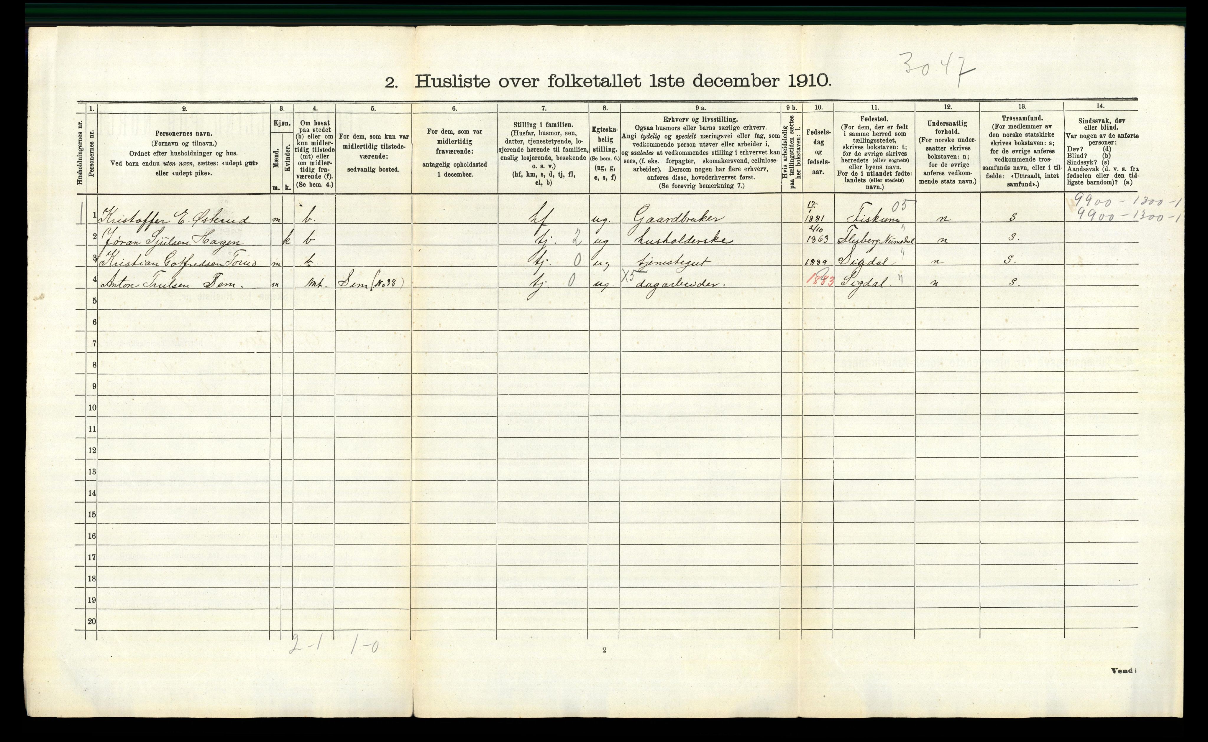 RA, 1910 census for Øvre Eiker, 1910, p. 1544