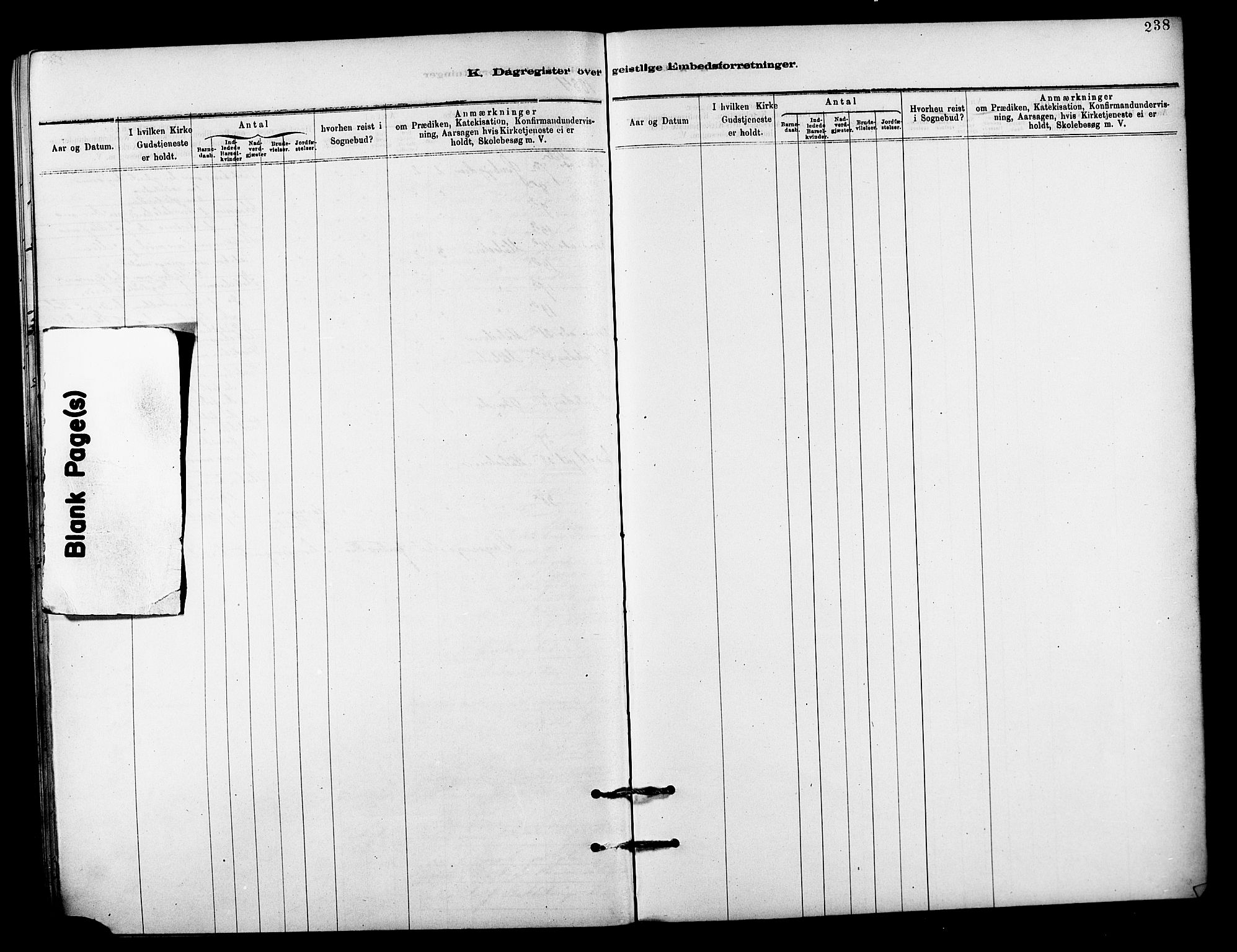 Målselv sokneprestembete, SATØ/S-1311/G/Ga/Gaa/L0009kirke: Parish register (official) no. 9, 1878-1889, p. 238