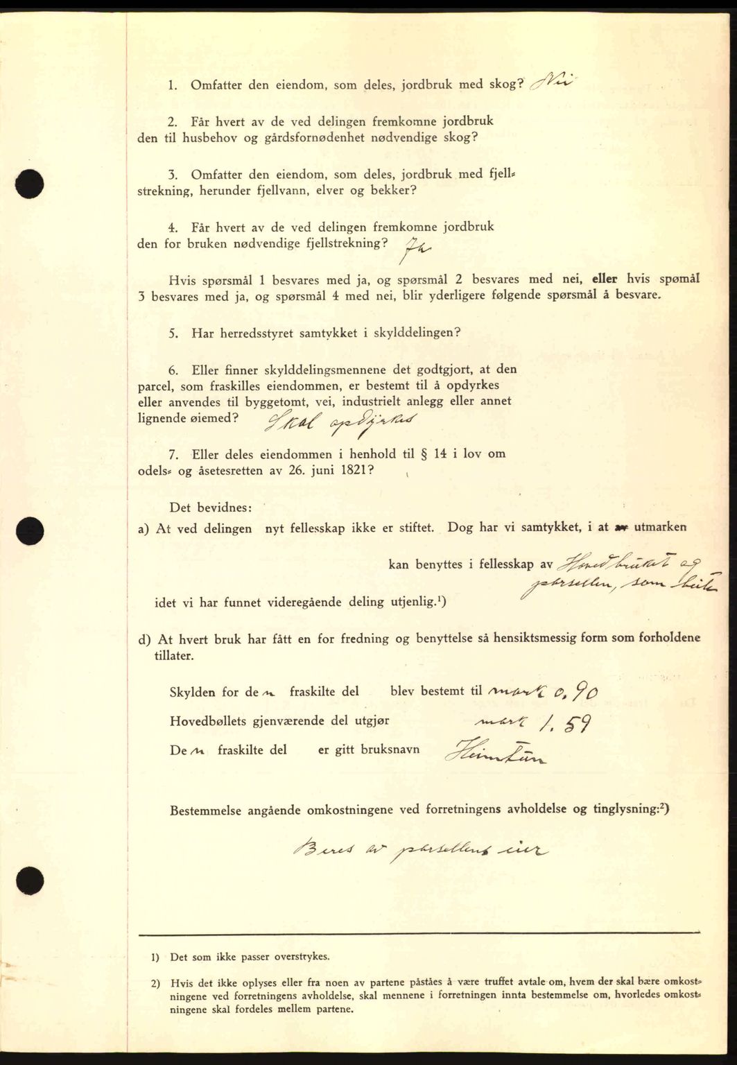 Romsdal sorenskriveri, AV/SAT-A-4149/1/2/2C: Mortgage book no. A10, 1941-1941, Diary no: : 1074/1941