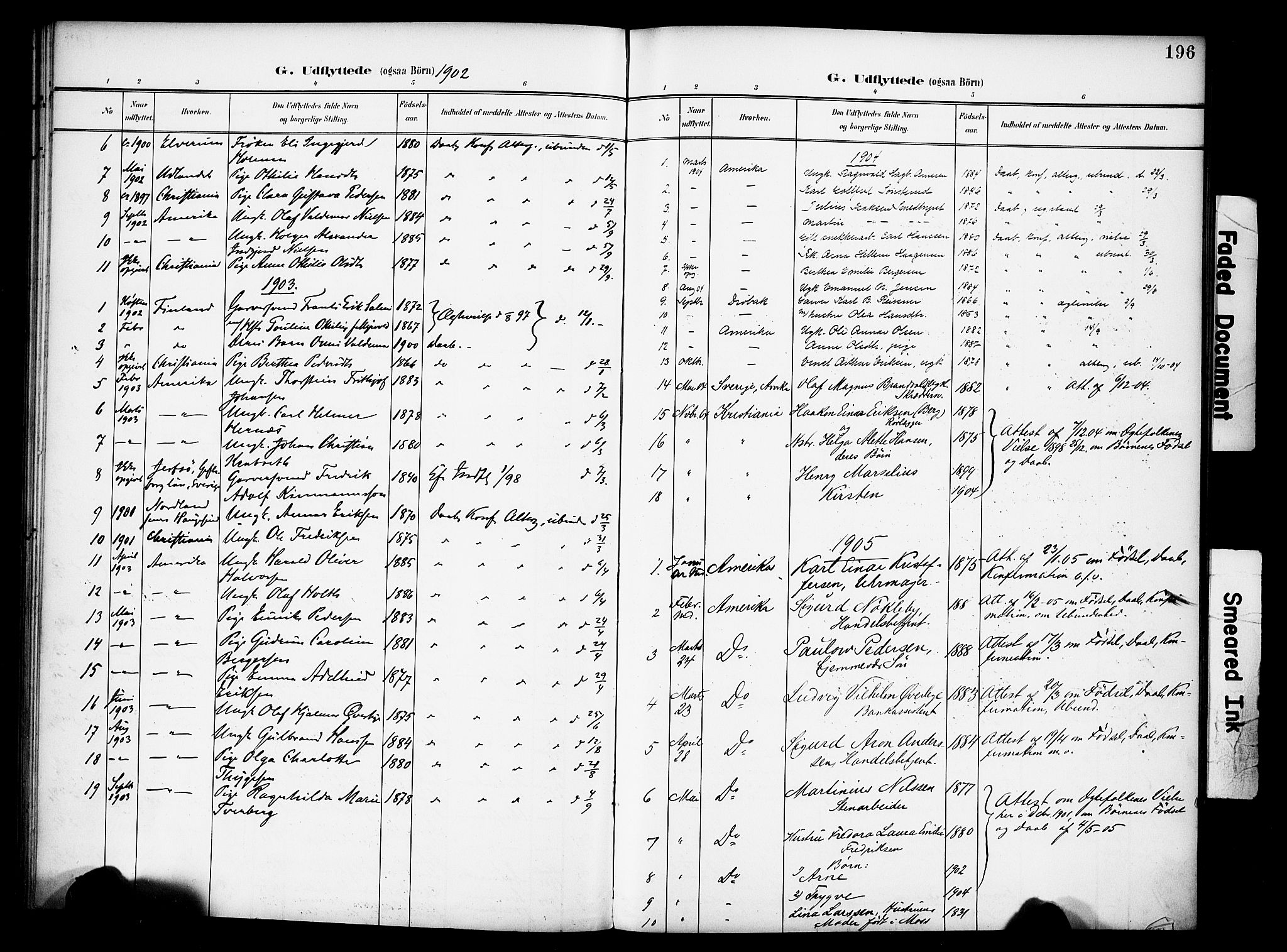 Vinger prestekontor, AV/SAH-PREST-024/H/Ha/Haa/L0016: Parish register (official) no. 16, 1898-1920, p. 196