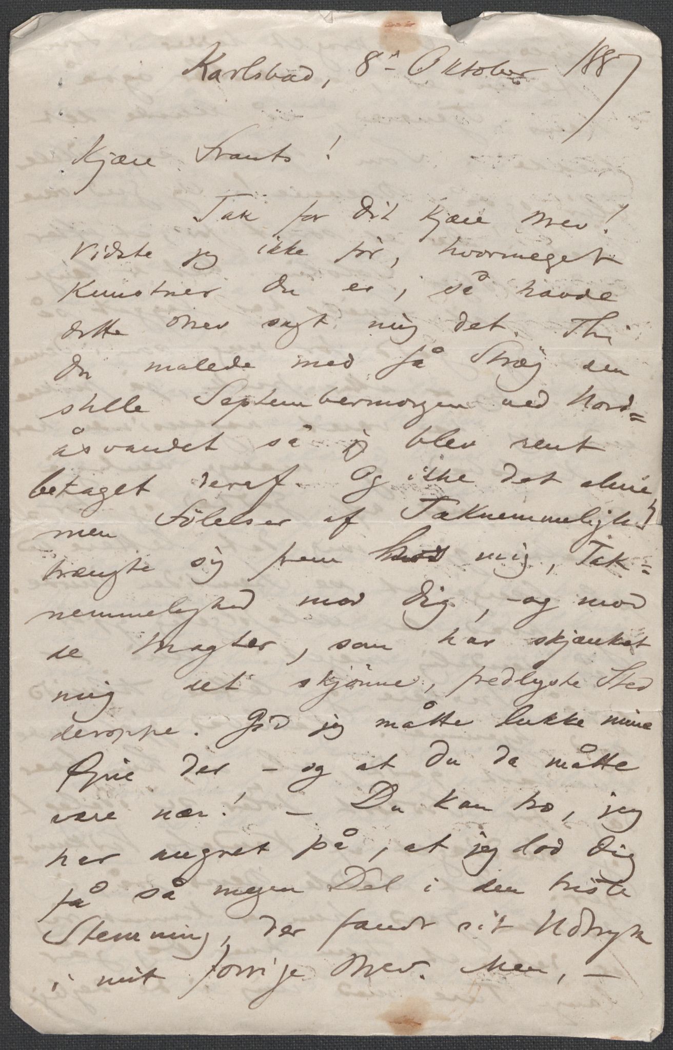 Beyer, Frants, AV/RA-PA-0132/F/L0001: Brev fra Edvard Grieg til Frantz Beyer og "En del optegnelser som kan tjene til kommentar til brevene" av Marie Beyer, 1872-1907, p. 213