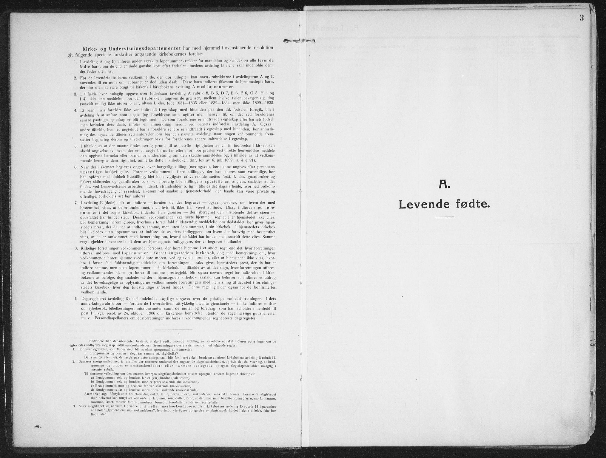 Lenvik sokneprestembete, SATØ/S-1310/H/Ha/Haa/L0016kirke: Parish register (official) no. 16, 1910-1924, p. 3