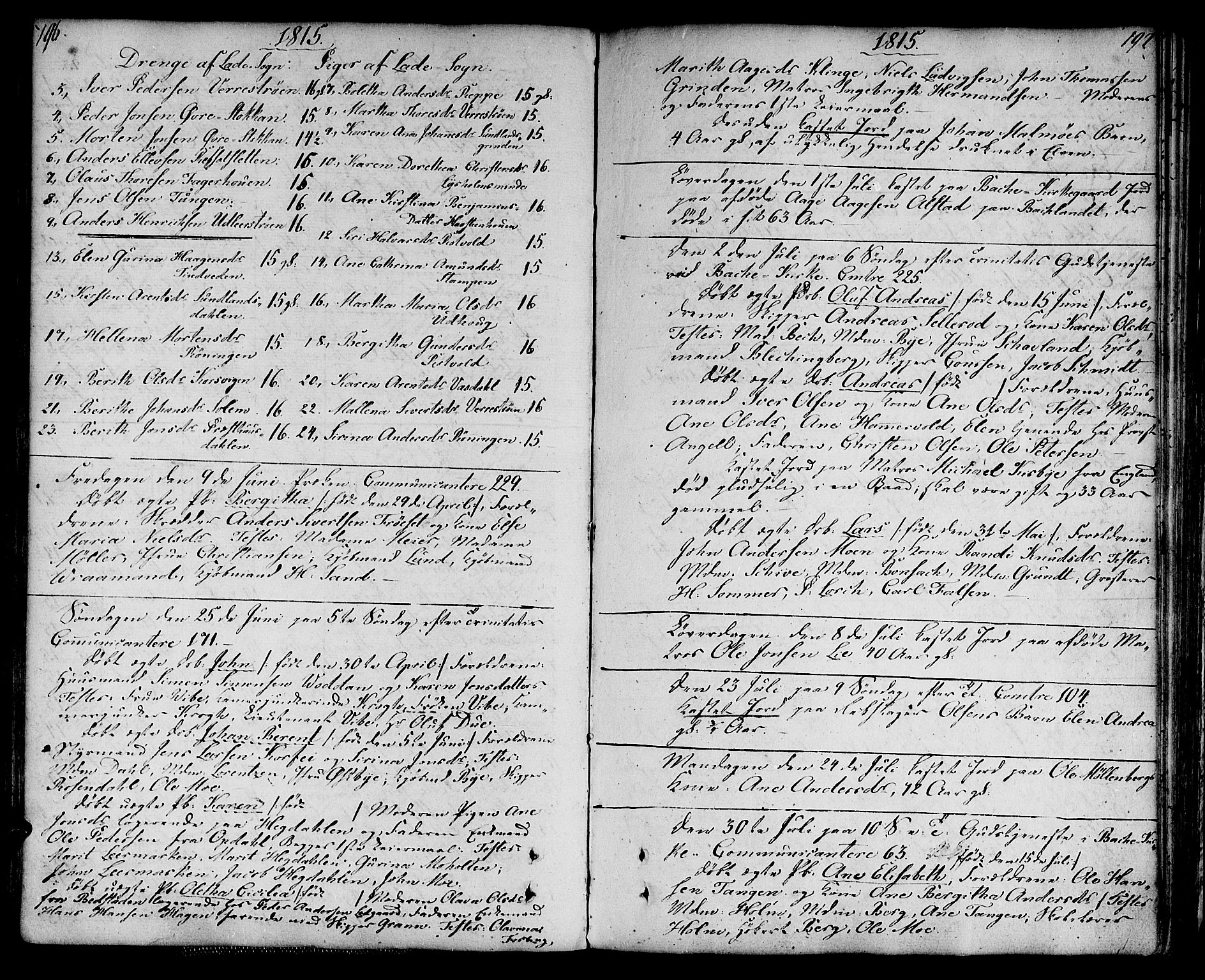 Ministerialprotokoller, klokkerbøker og fødselsregistre - Sør-Trøndelag, SAT/A-1456/604/L0181: Parish register (official) no. 604A02, 1798-1817, p. 196-197