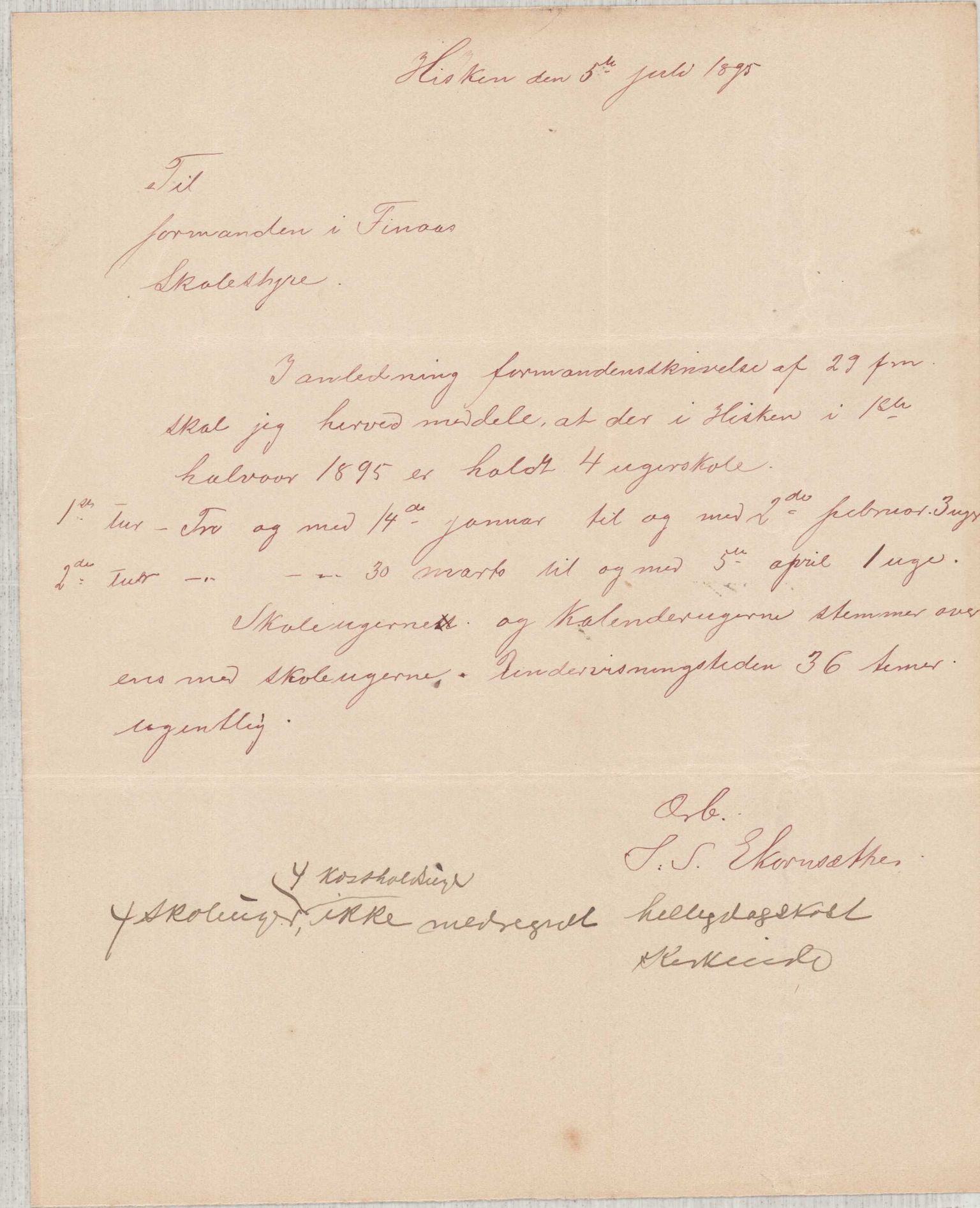 Finnaas kommune. Skulestyret, IKAH/1218a-211/D/Da/L0001/0004: Kronologisk ordna korrespondanse / Kronologisk ordna korrespondanse , 1894-1896, p. 131