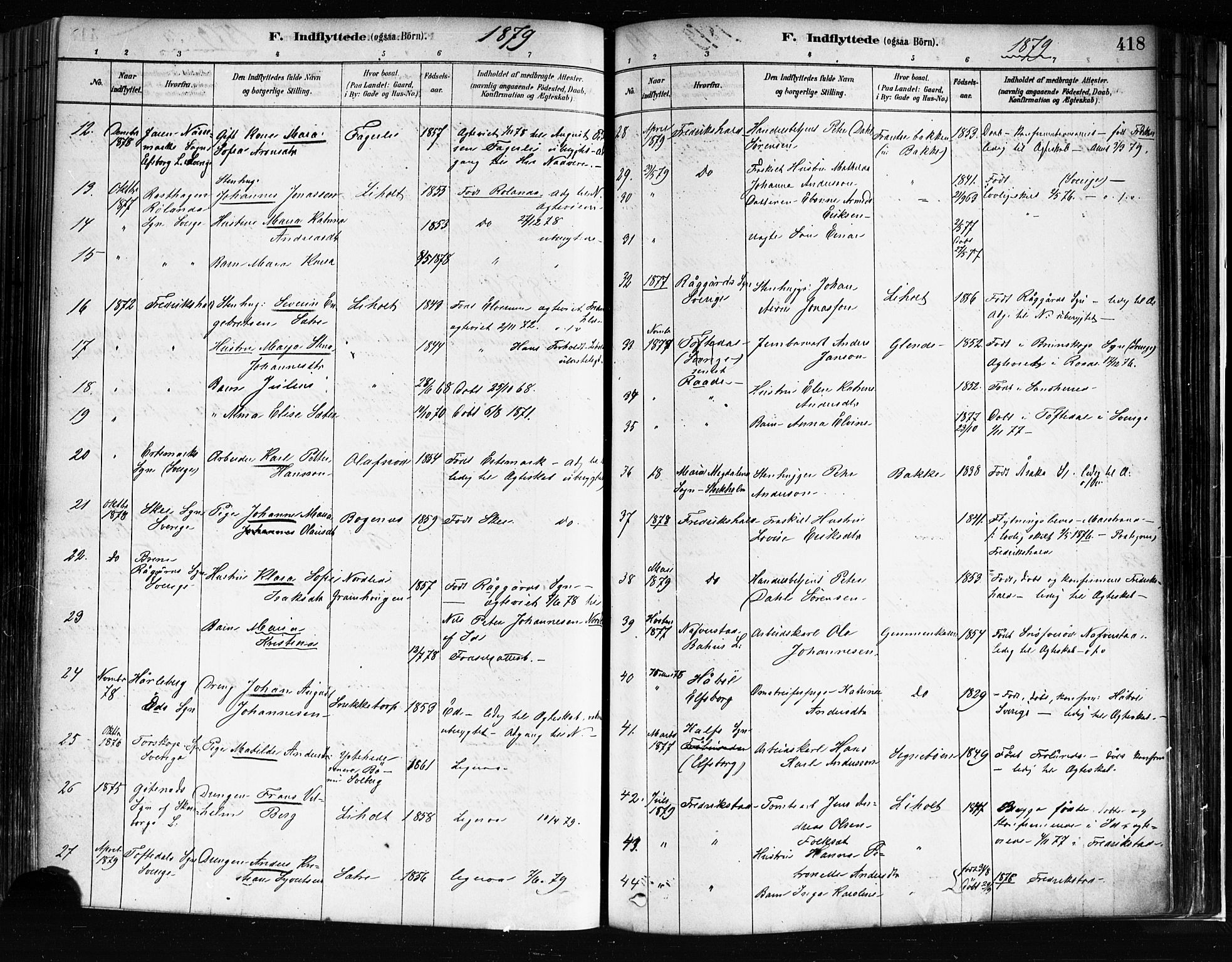 Idd prestekontor Kirkebøker, SAO/A-10911/F/Fc/L0006b: Parish register (official) no. III 6B, 1878-1903, p. 418