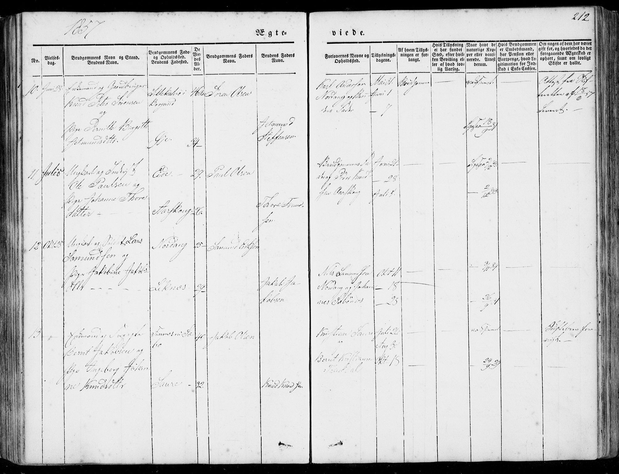 Ministerialprotokoller, klokkerbøker og fødselsregistre - Møre og Romsdal, SAT/A-1454/515/L0209: Parish register (official) no. 515A05, 1847-1868, p. 212