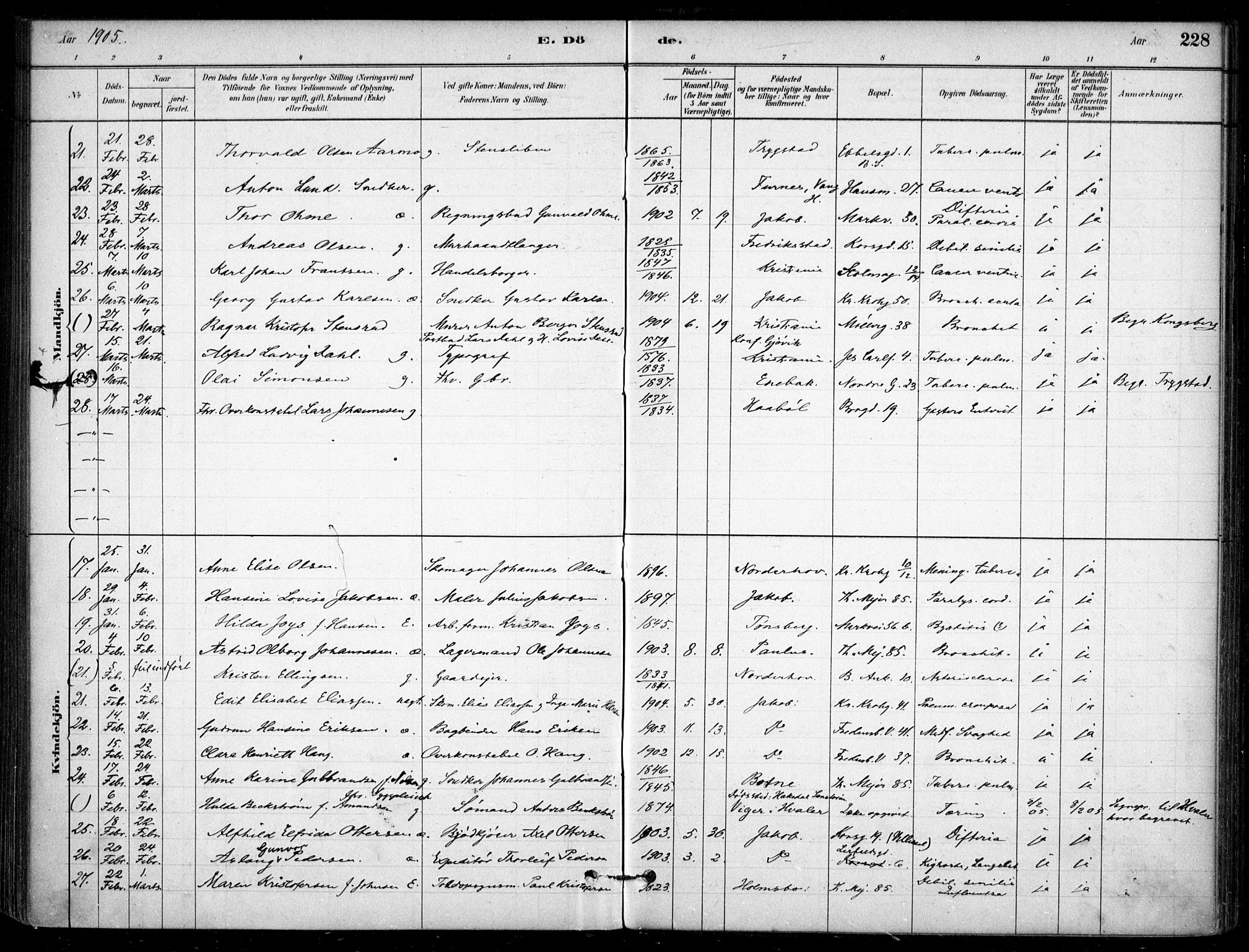 Jakob prestekontor Kirkebøker, AV/SAO-A-10850/F/Fa/L0007: Parish register (official) no. 7, 1880-1905, p. 228