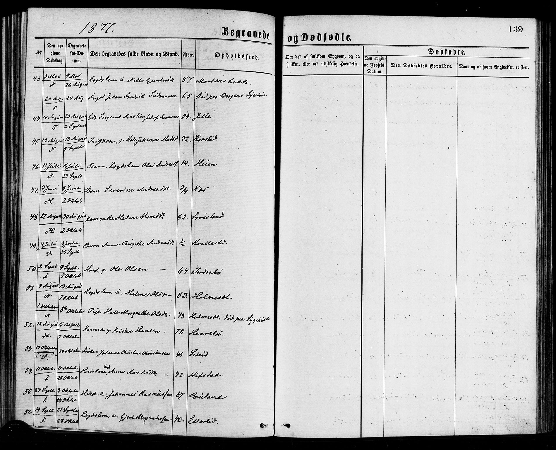 Førde sokneprestembete, AV/SAB-A-79901/H/Haa/Haaa/L0011: Parish register (official) no. A 11, 1877-1880, p. 139