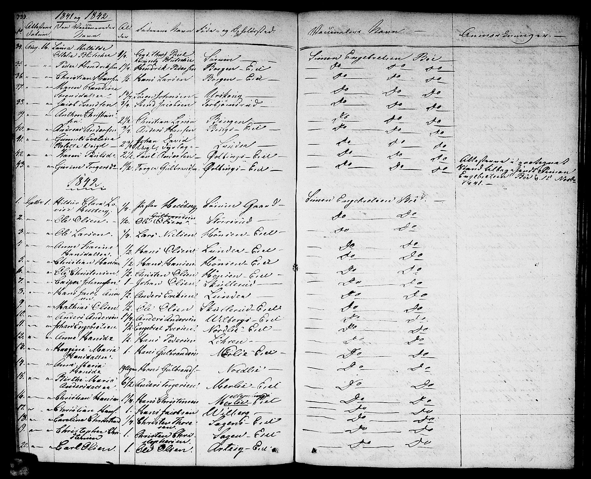 Sørum prestekontor Kirkebøker, SAO/A-10303/F/Fa/L0004: Parish register (official) no. I 4, 1829-1845, p. 333